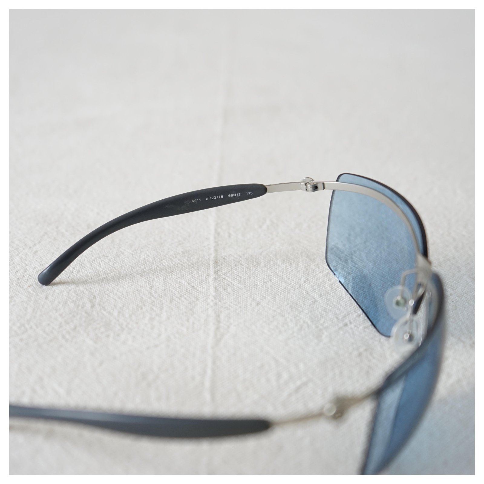 Authentic CHANEL Denim Rope Sunglasses Designer Blue & Silver Frame  Nordstrom