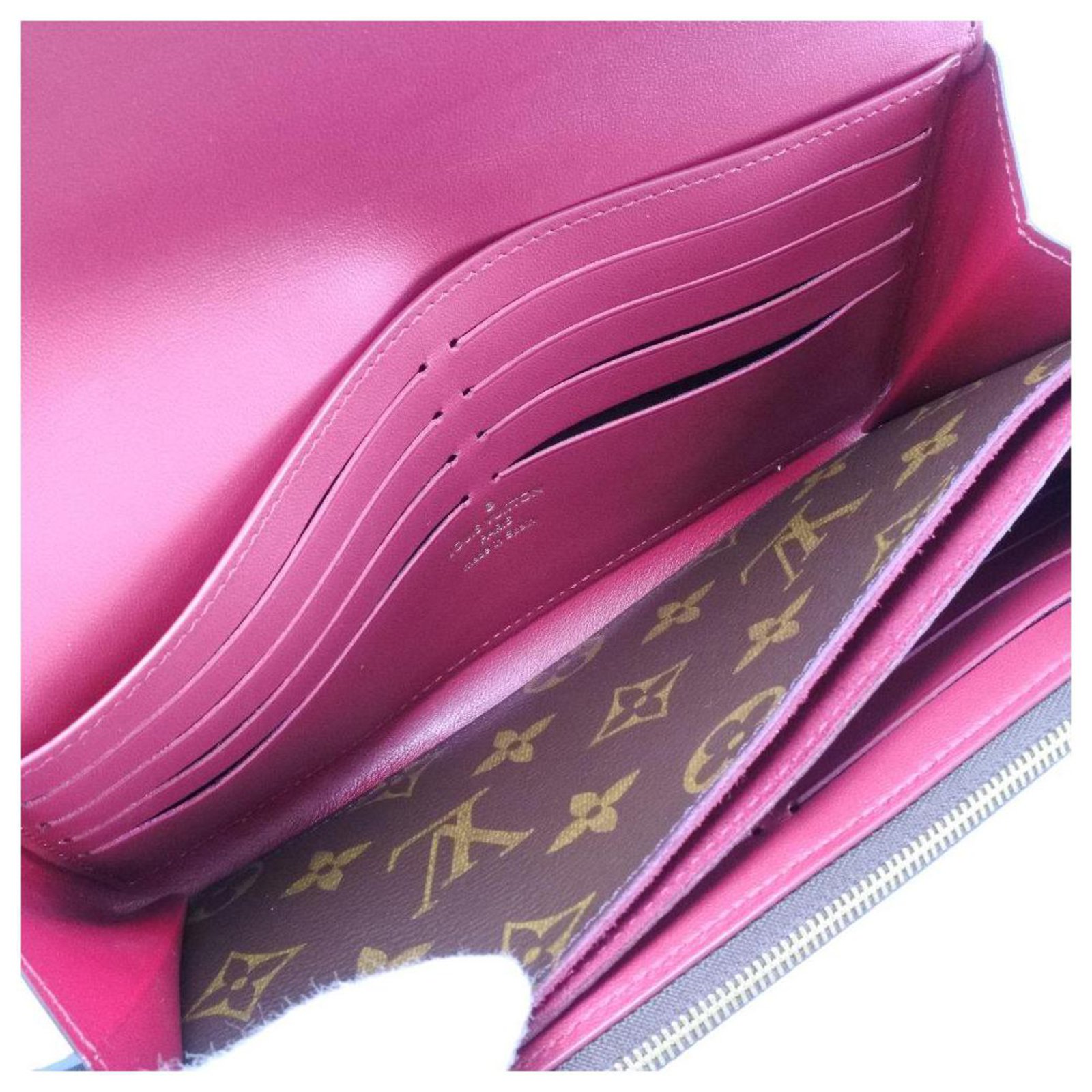 Louis Vuitton Portefeuille compact Flore Brown Cloth ref.889622