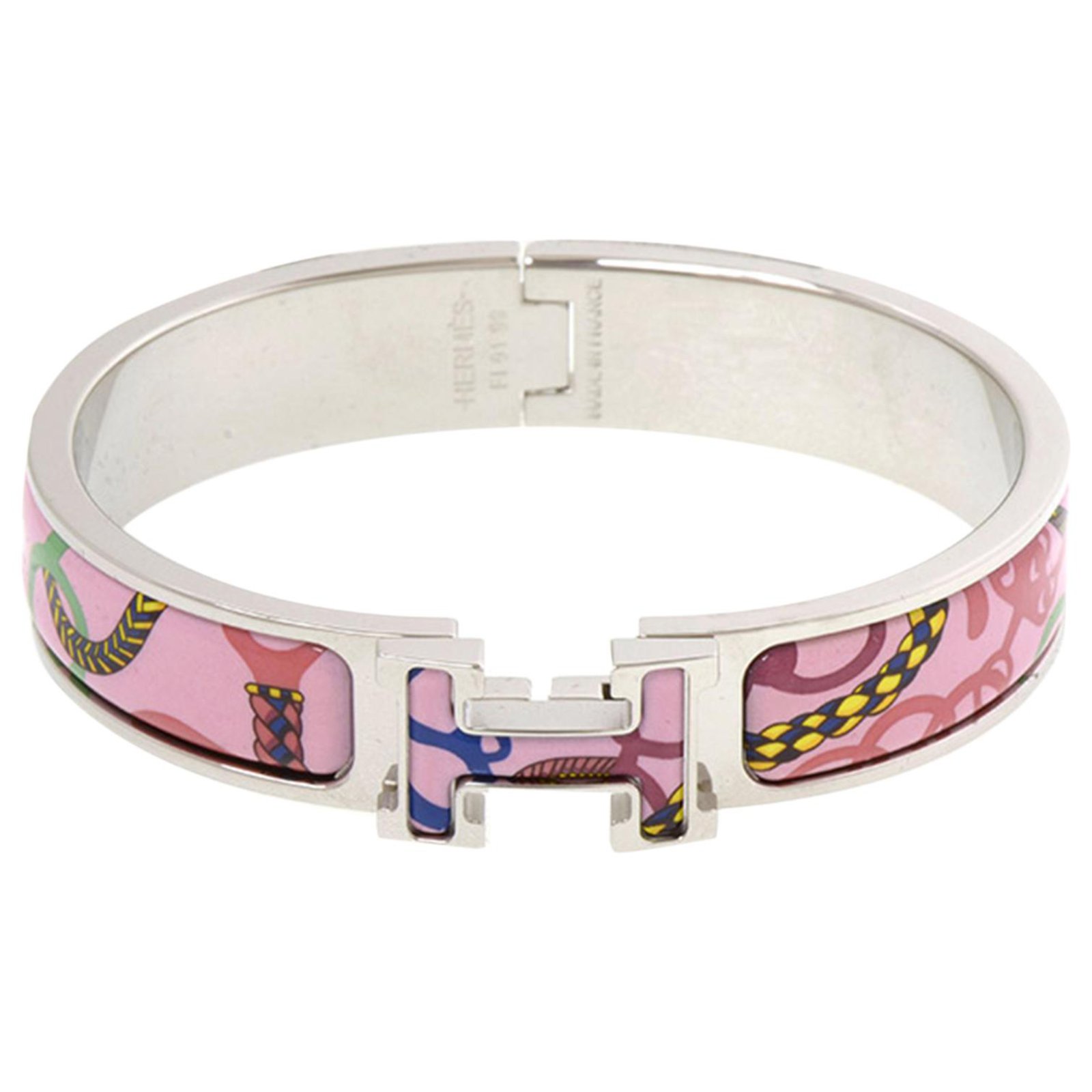 Hermès Hermes Pink Clic Clac H Bracelet PM Multiple colors Metal ref ...