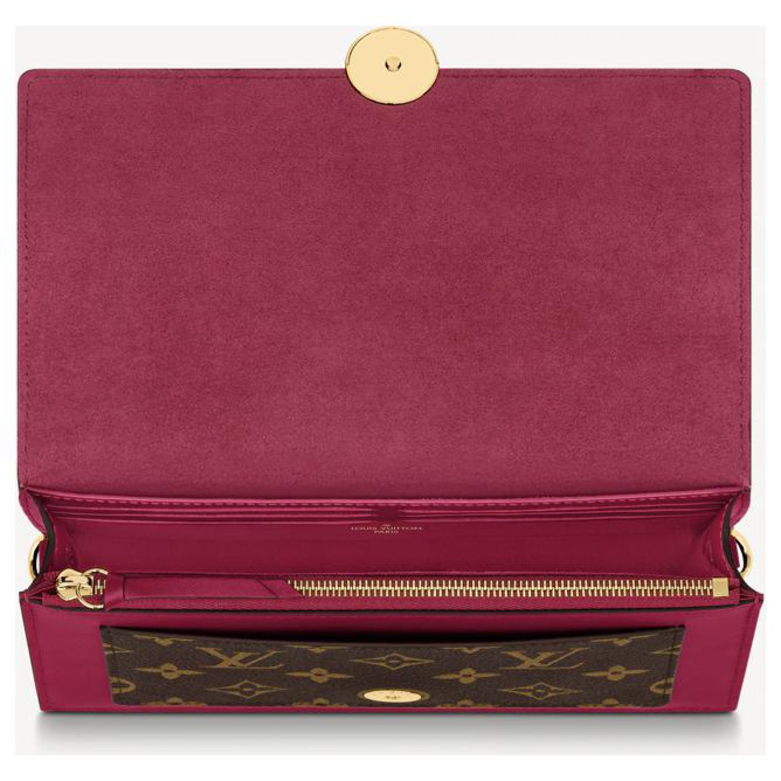 Louis Vuitton LV Flore chain wallet new Brown Leather ref.267887 - Joli  Closet