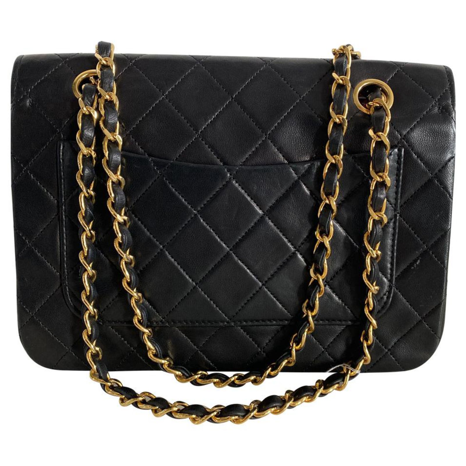 Chanel Classic Flap Black Leather ref.268198 - Joli Closet