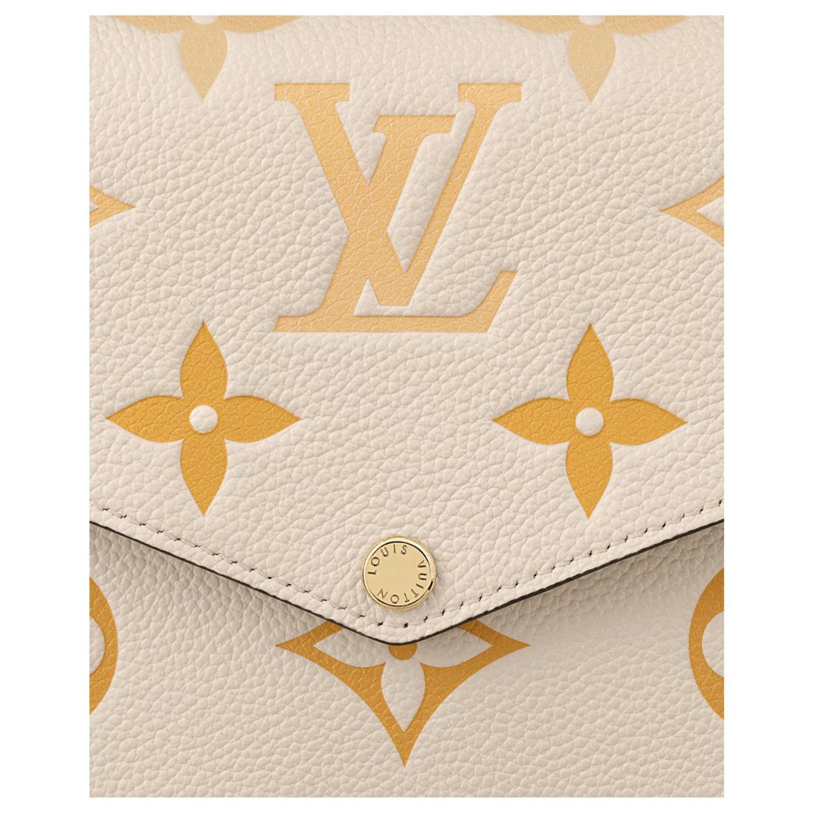 Louis Vuitton LV felicie pochette new Beige Leather ref.242269