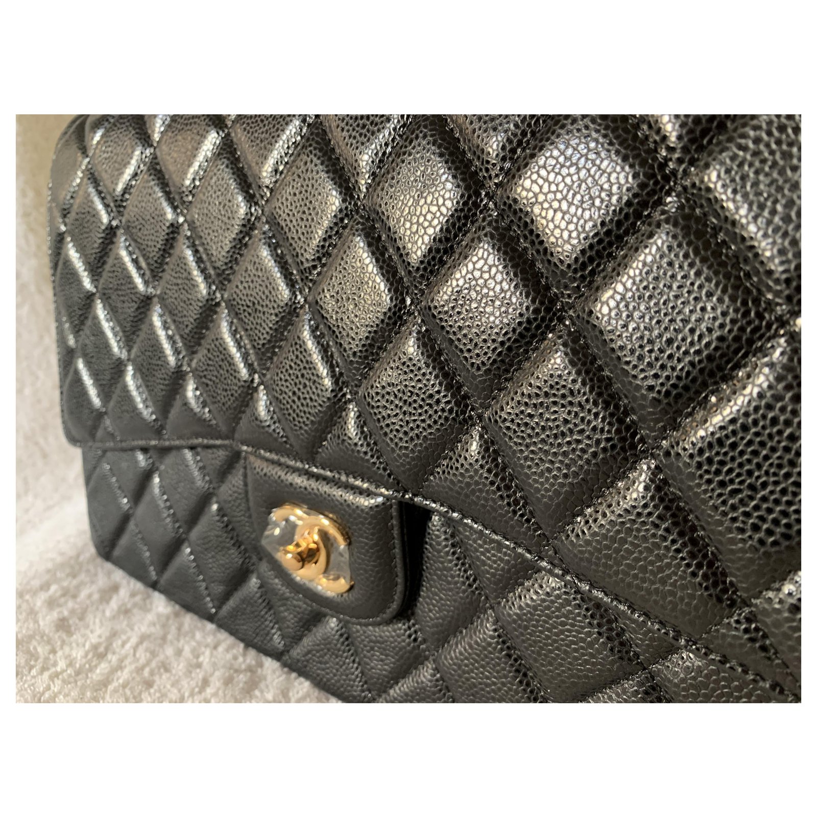 Chanel Timeless/Classique Maxi Shoulder Bag in Black Leather – Fancy Lux