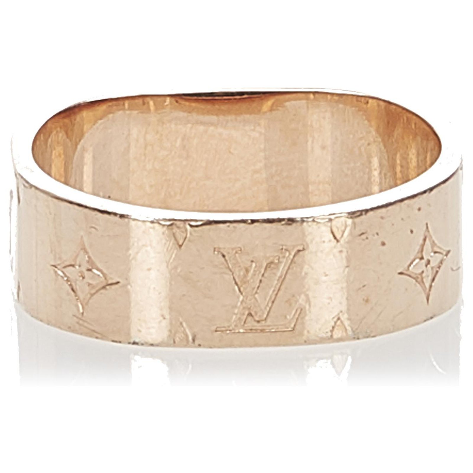 Louis Vuitton Ring 18K Rose Gold Diamond Alliance Empreinte 