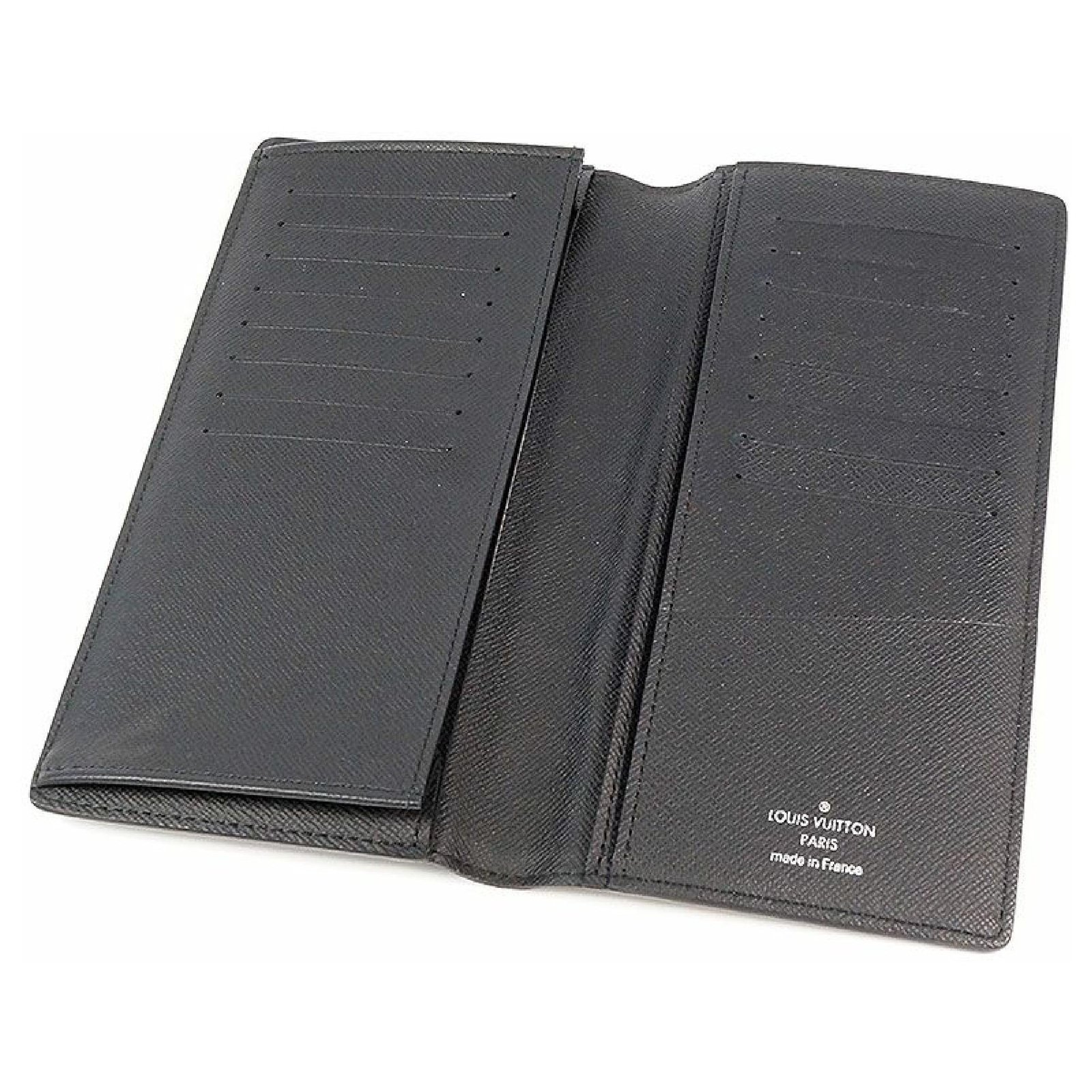 Louis Vuitton portofeuilles Brazza Mens long wallet N62665 gray Grey ...