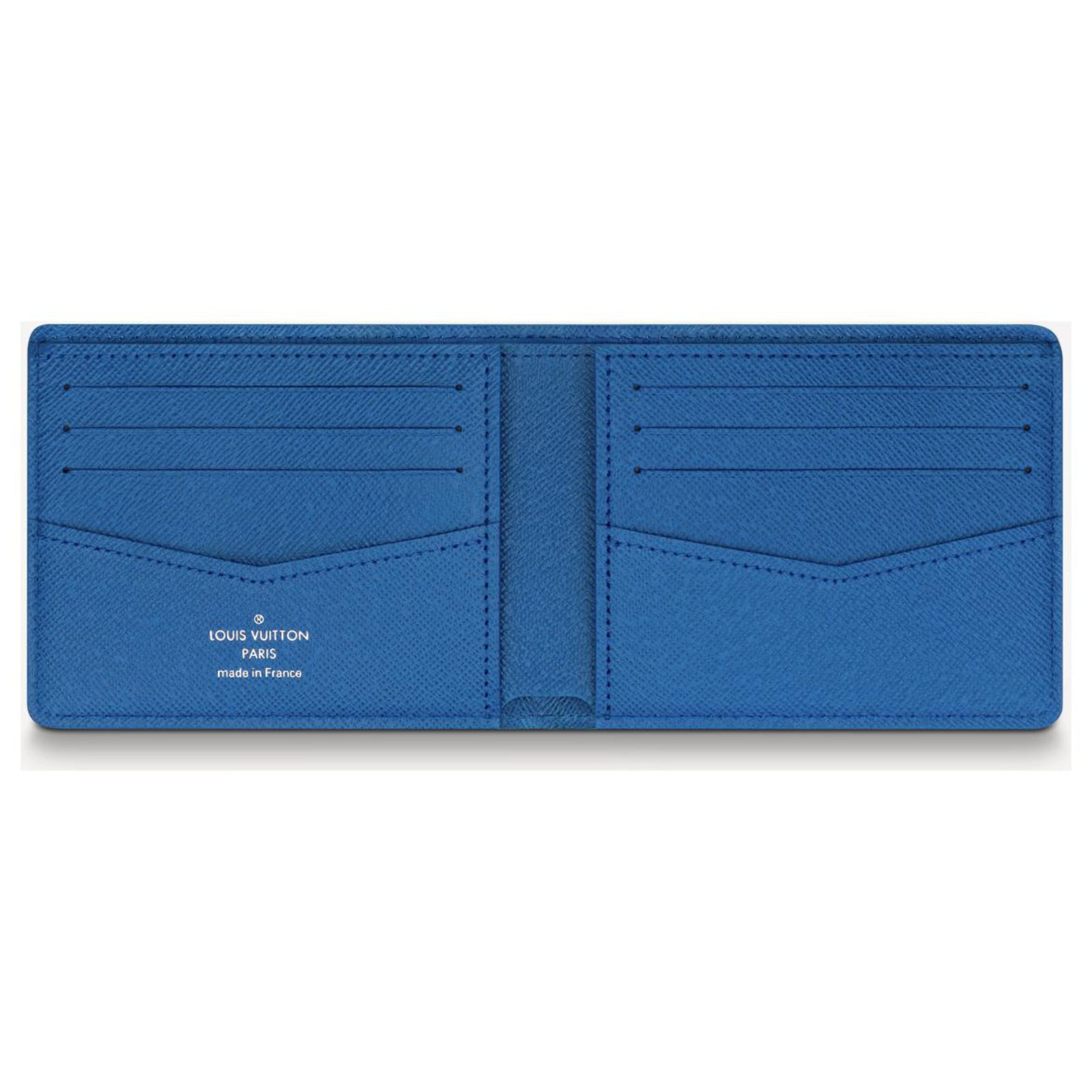 lv slender wallet blue