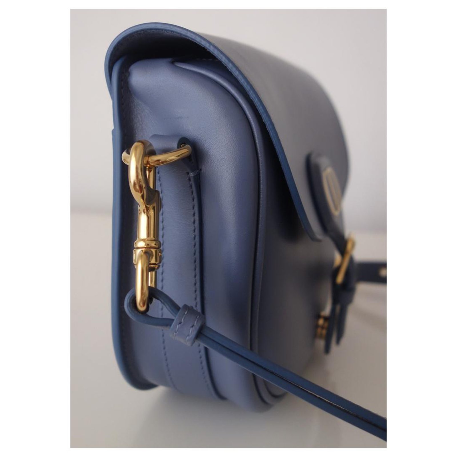 Denim blue Dior Bobby bag Leather ref.270757 - Joli Closet