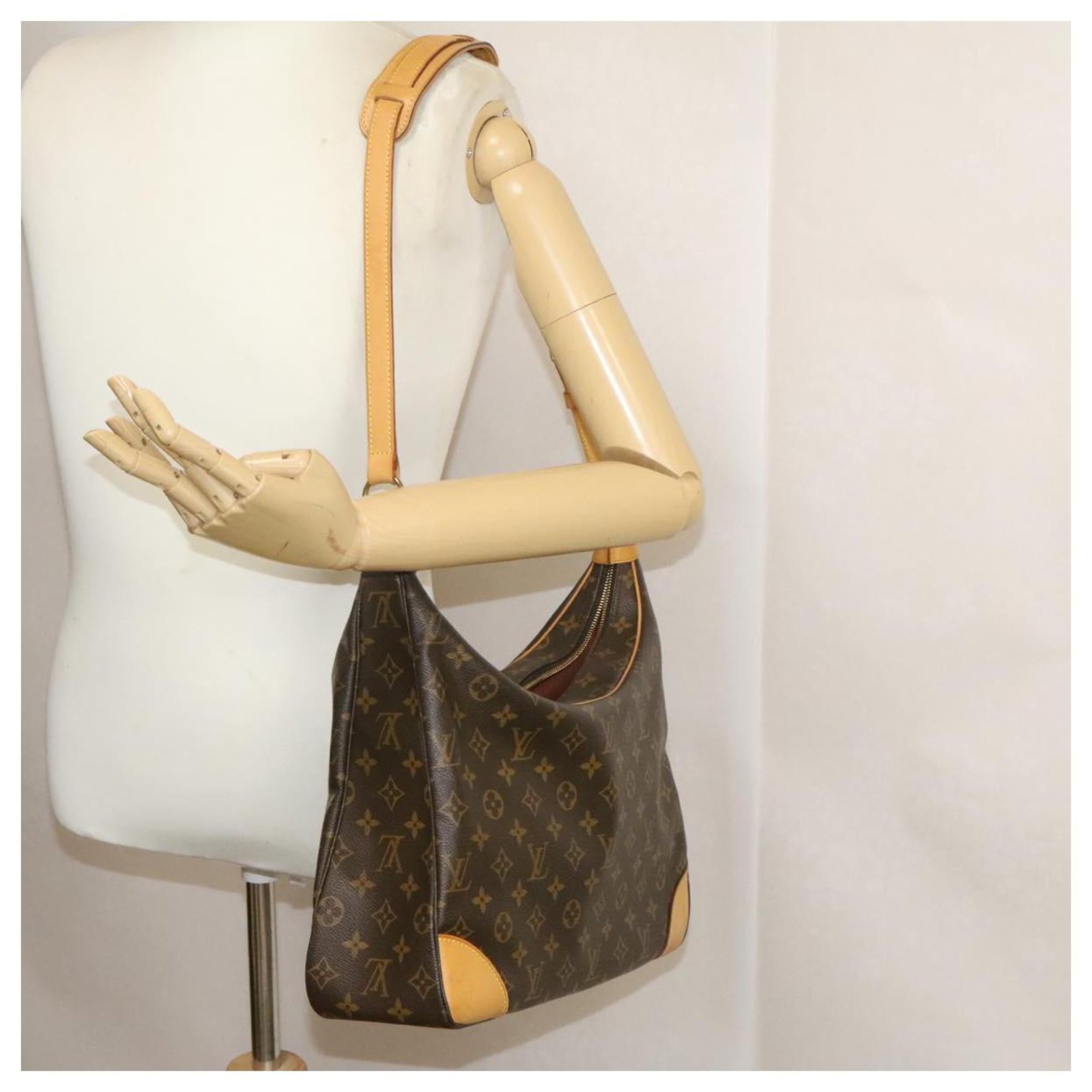 Louis Vuitton Monogram Boulogne 35 Shoulder Bag M52160 LV Auth 18780 Cloth  ref.271097 - Joli Closet