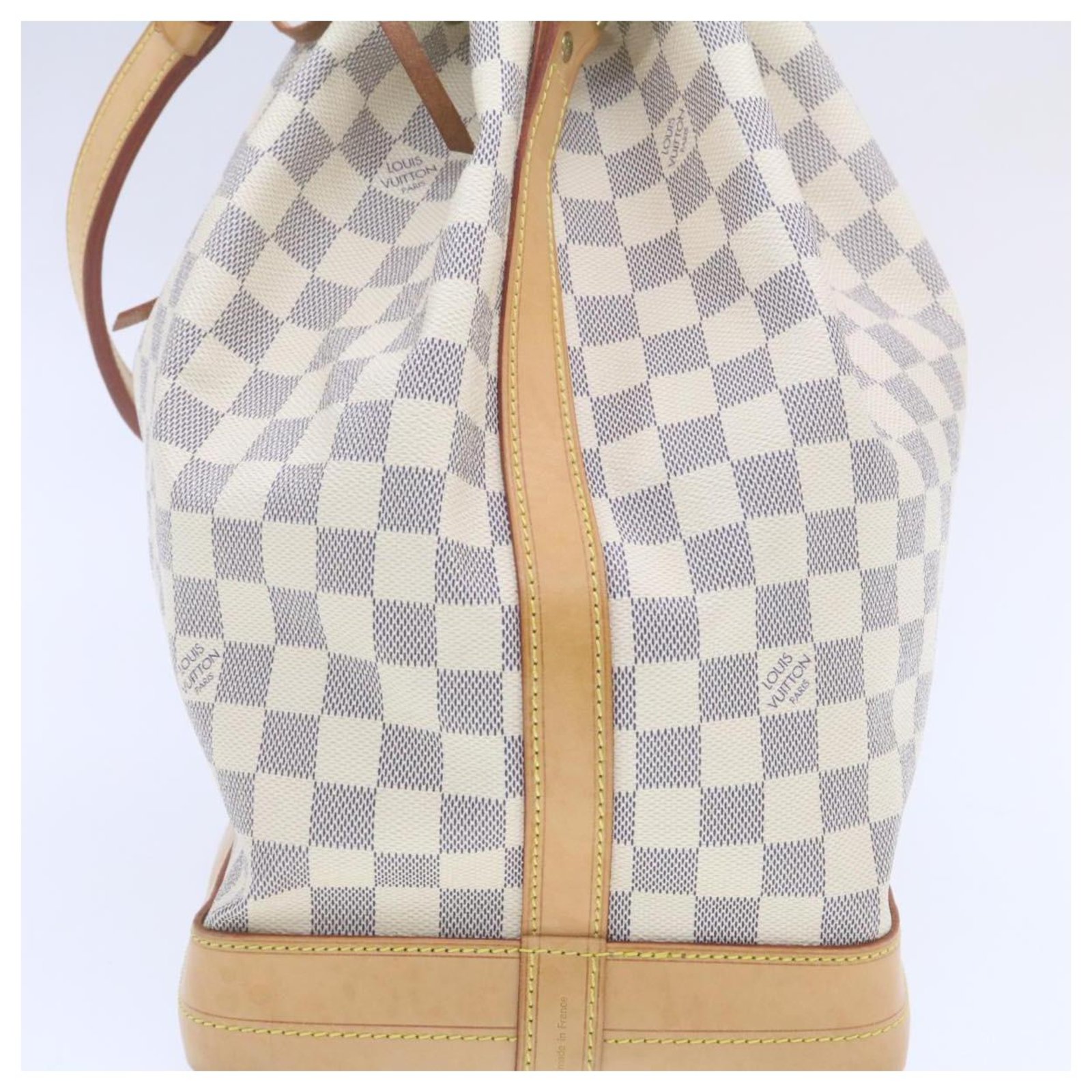 LOUIS VUITTON Damier Azur Noe Shoulder Bag N42222 LV Auth 20547 Leather  ref.271204 - Joli Closet