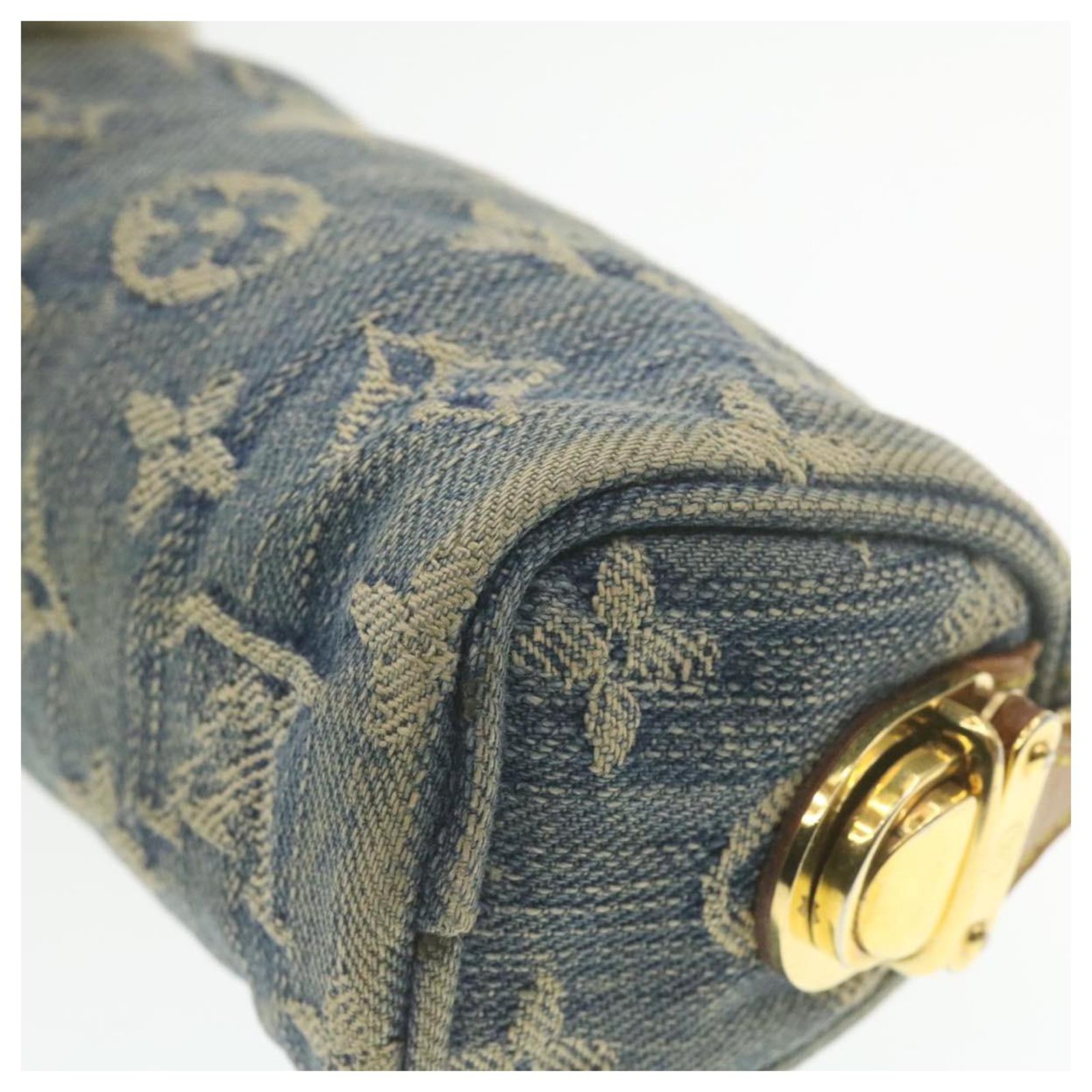 LOUIS VUITTON Monogram Denim Trousse Speedy PM Pouch Blue M95082 LV Auth  20561 Cloth ref.271402 - Joli Closet