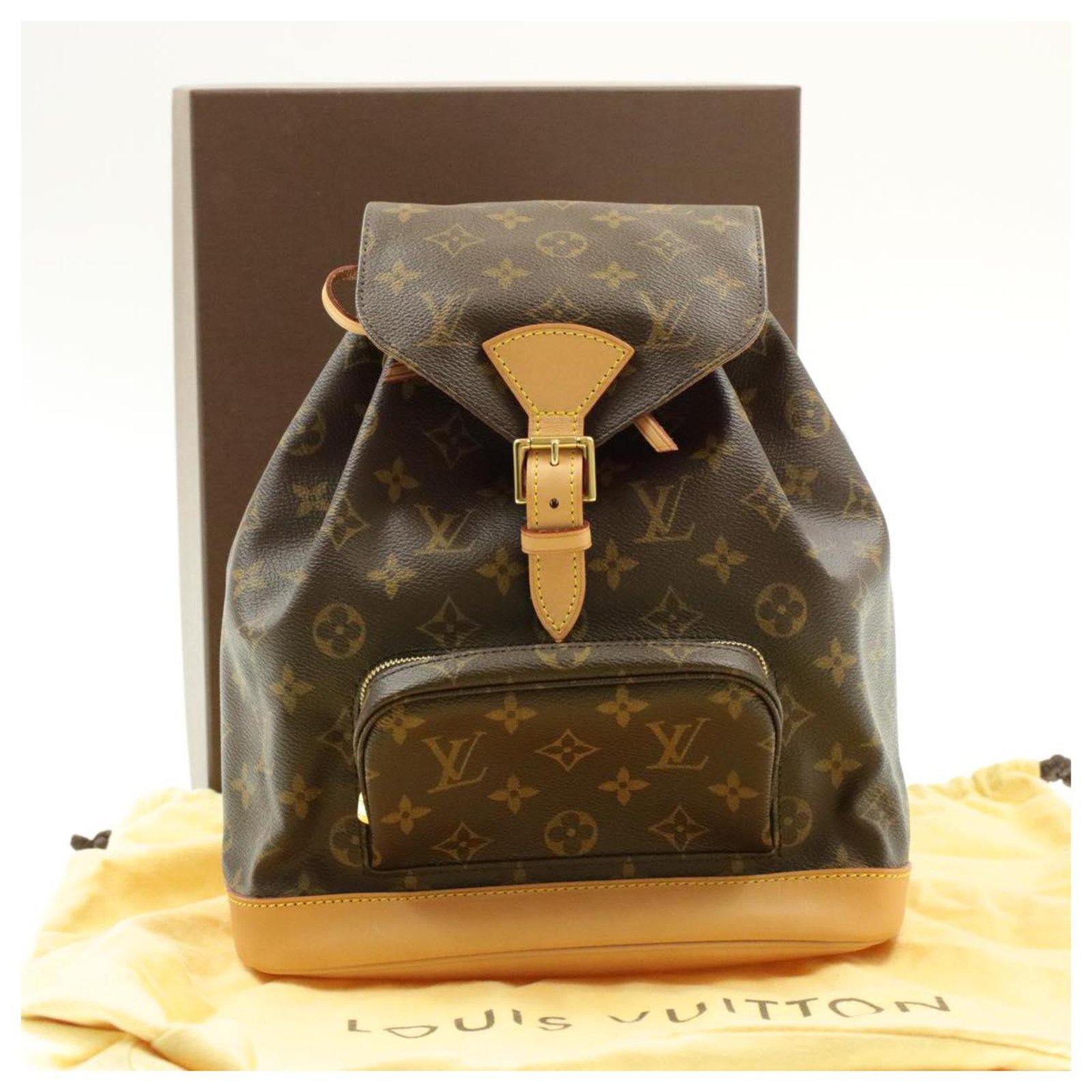 LOUIS VUITTON Monogram Montsouris MM Backpack M51136 LV Auth br026 Cloth  ref.271465 - Joli Closet