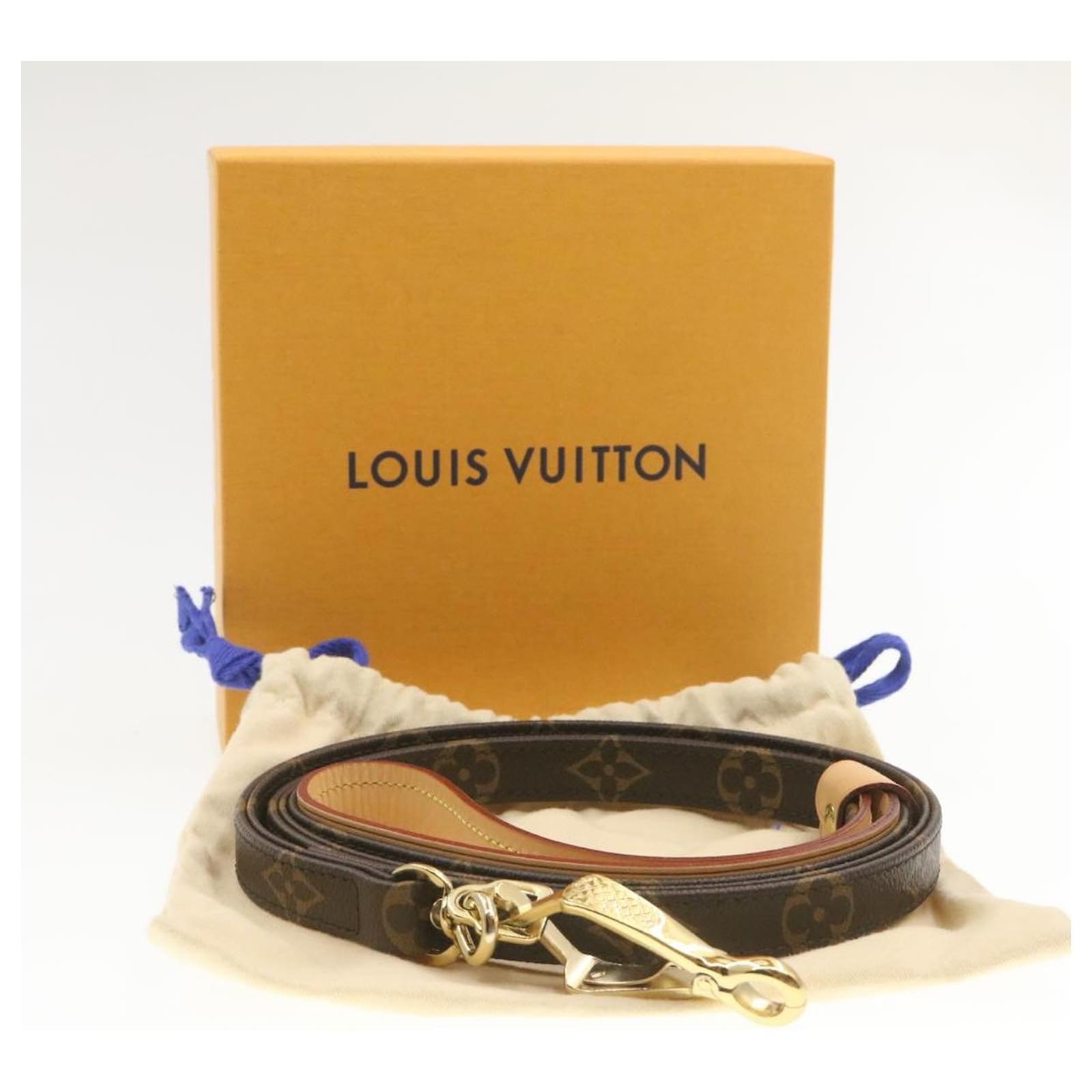 Authentic Louis Vuitton Baxter Dog Leash Monogram MM M58056
