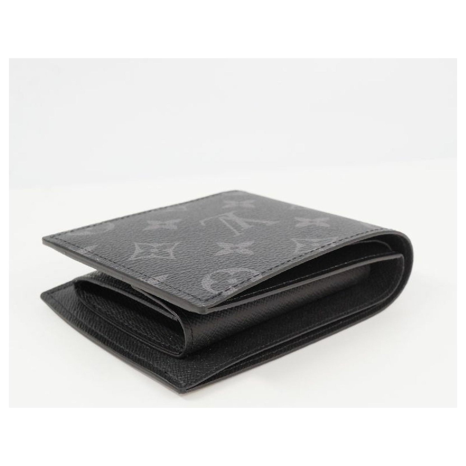 Louis Vuitton portofeuilles MarcoNM Mens Folded wallet black ref.271948 -  Joli Closet