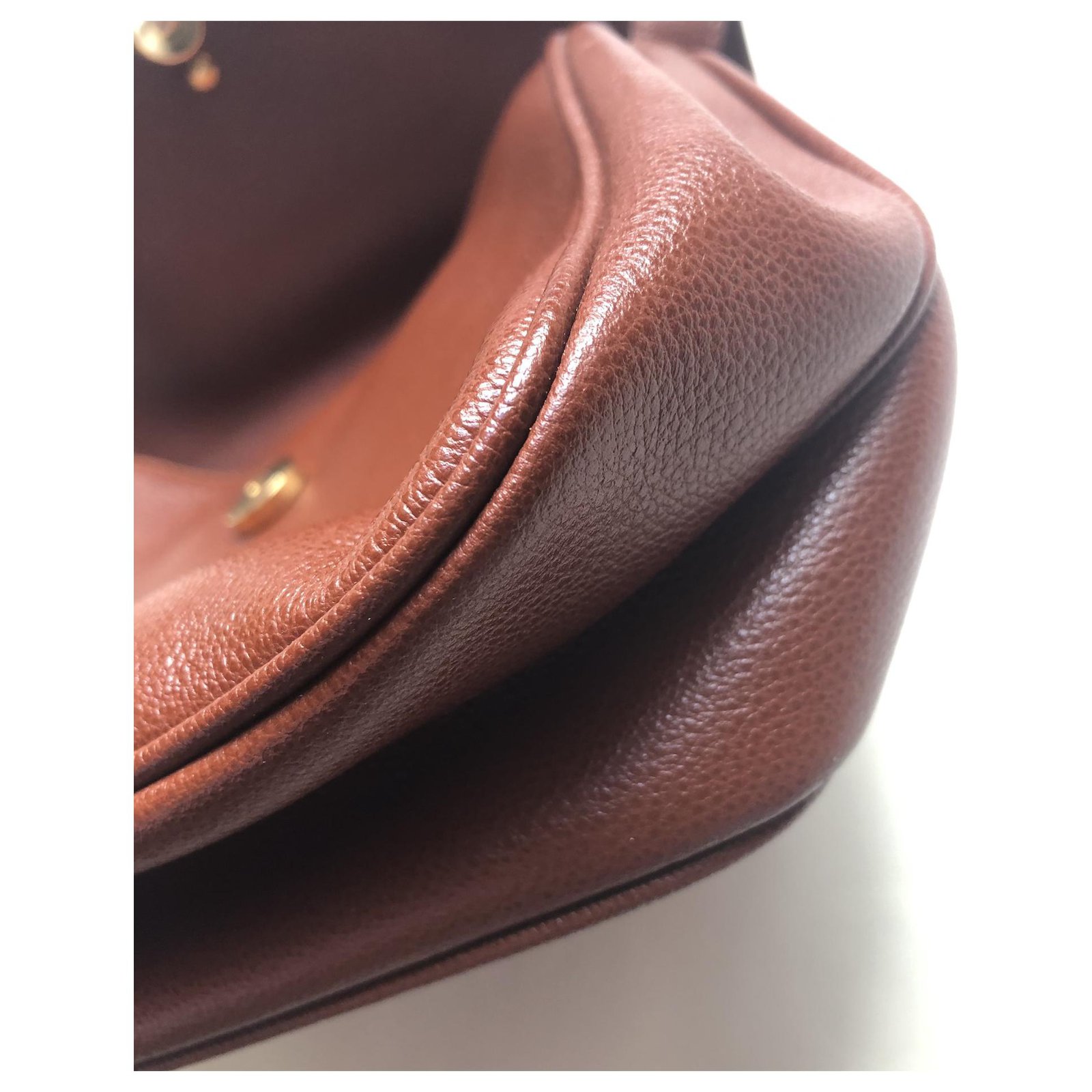 Louis Féraud Handbags Caramel Leather ref.271968 - Joli Closet