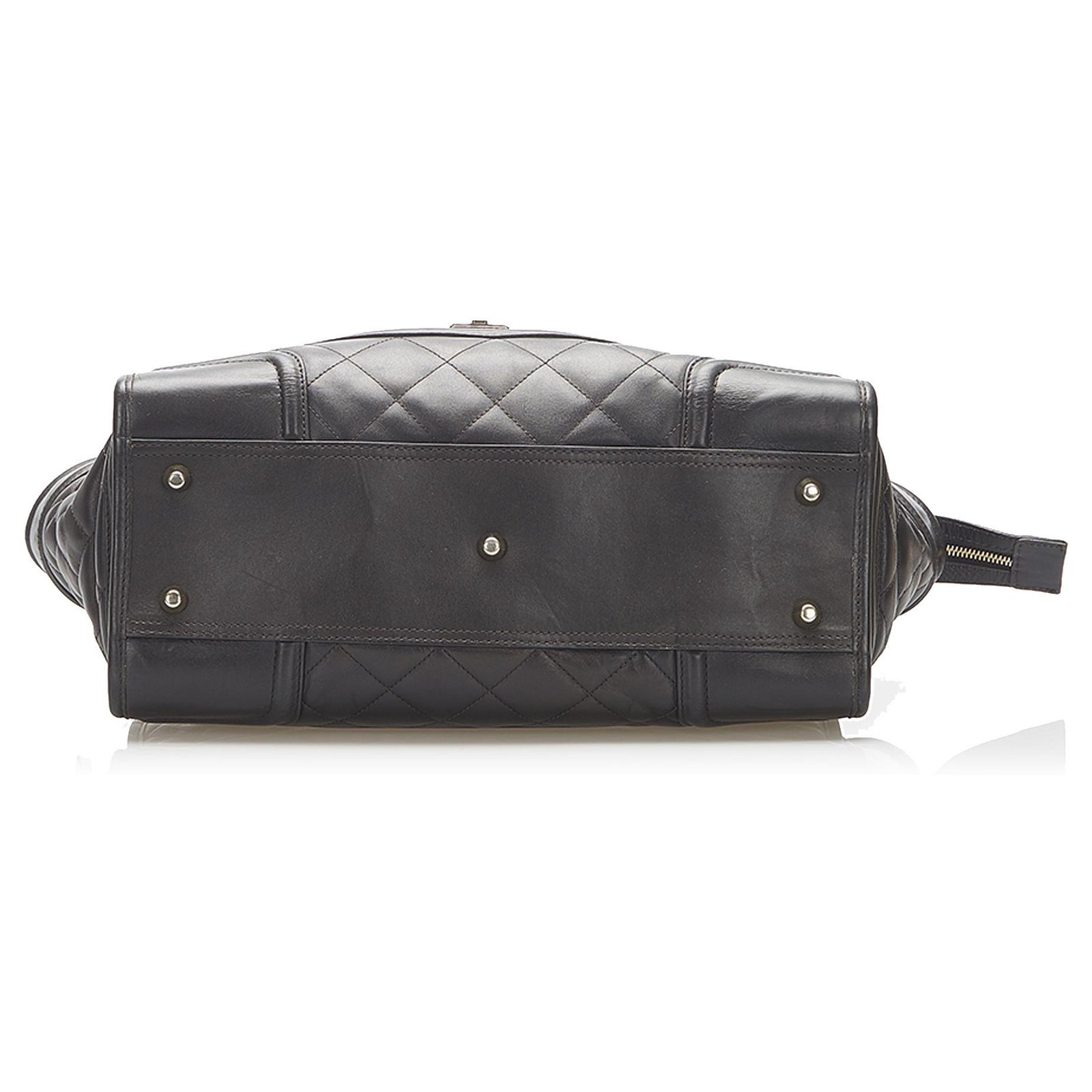 Burberry Black Manor Quilted Leather Bag Pony-style calfskin  -  Joli Closet