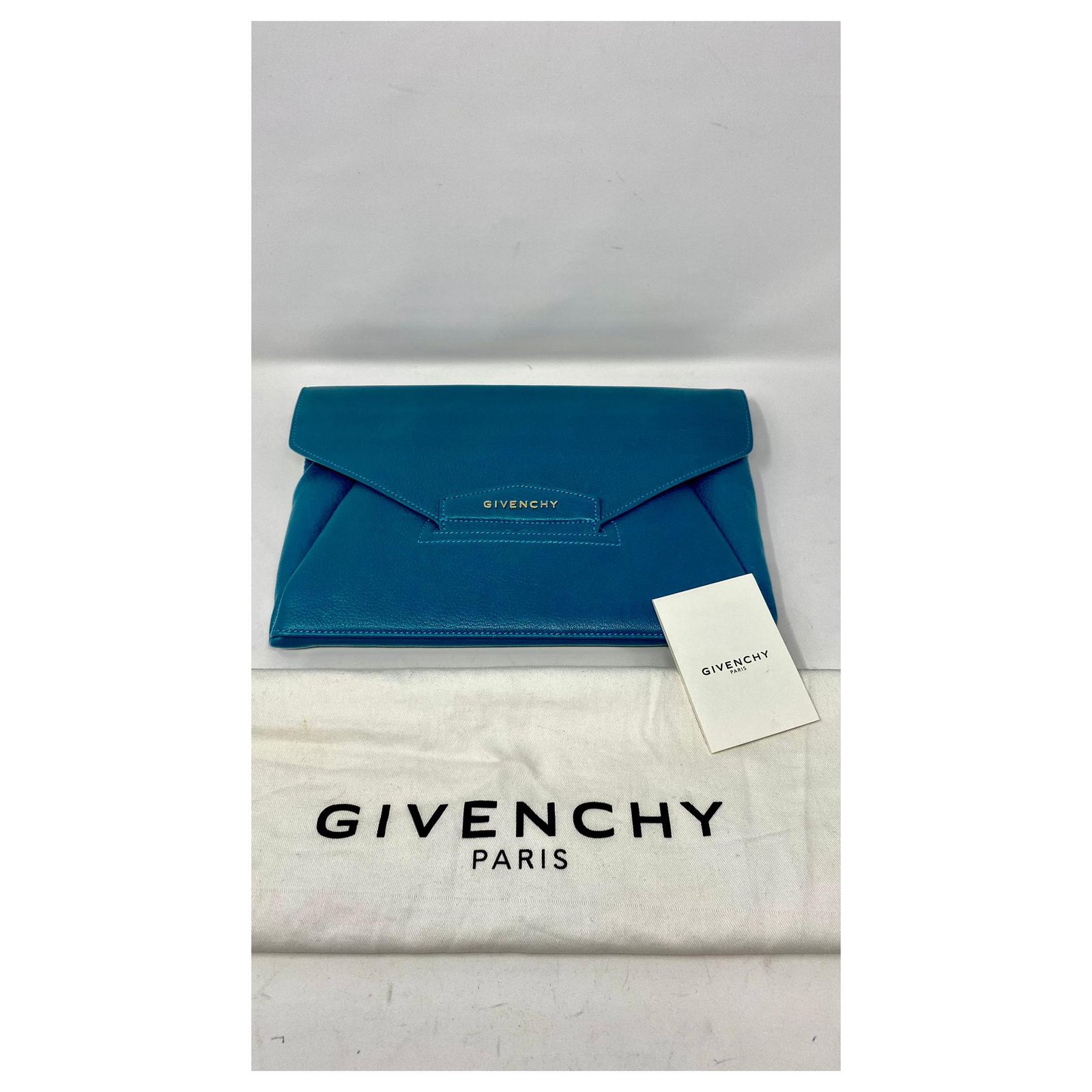 Givenchy ANTIGONA ENVELOPE BLU OTTANIO NEW WITH dustbag Blue