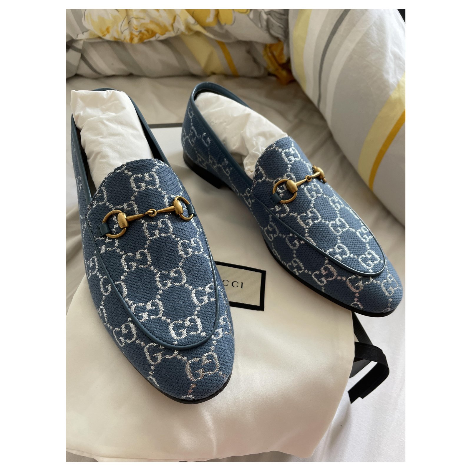 Marmont Gucci JORDAN Light blue Denim ref.273013 - Joli Closet