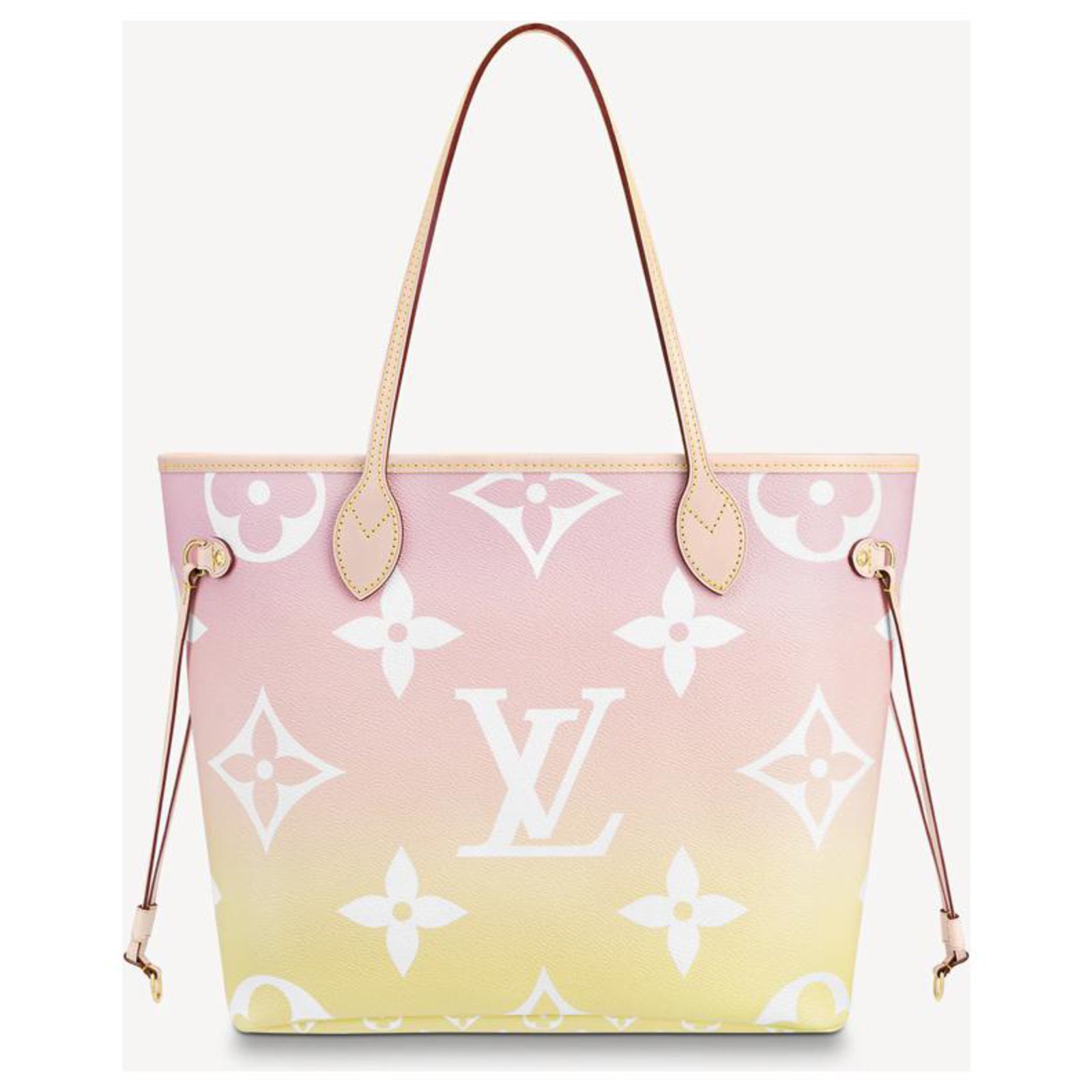 Louis Vuitton LV Neverfull by the pool Grey Leather ref.275162 - Joli Closet