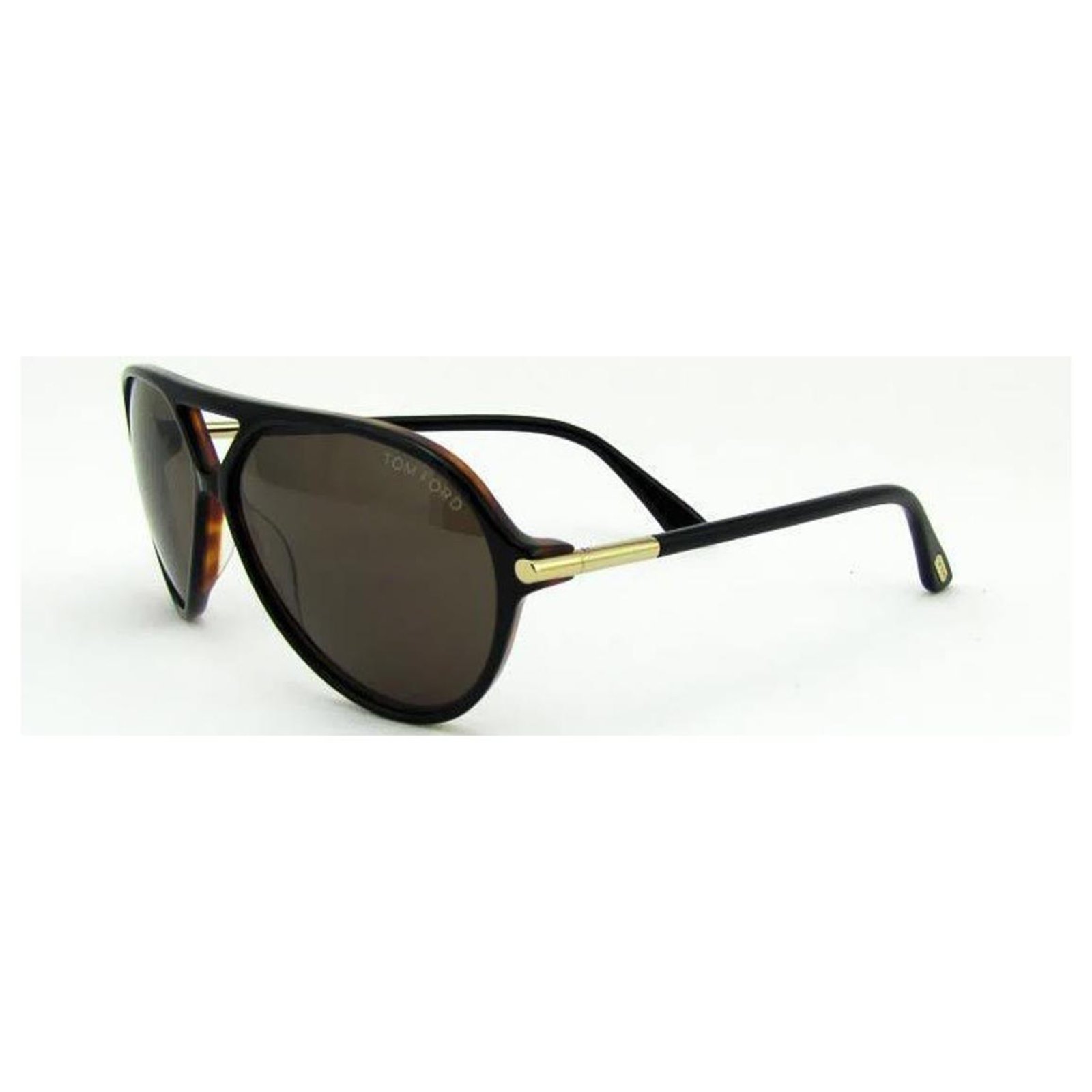 Tom Ford Leopold TF 197 05J Brown Black Plastic Acetate  - Joli  Closet