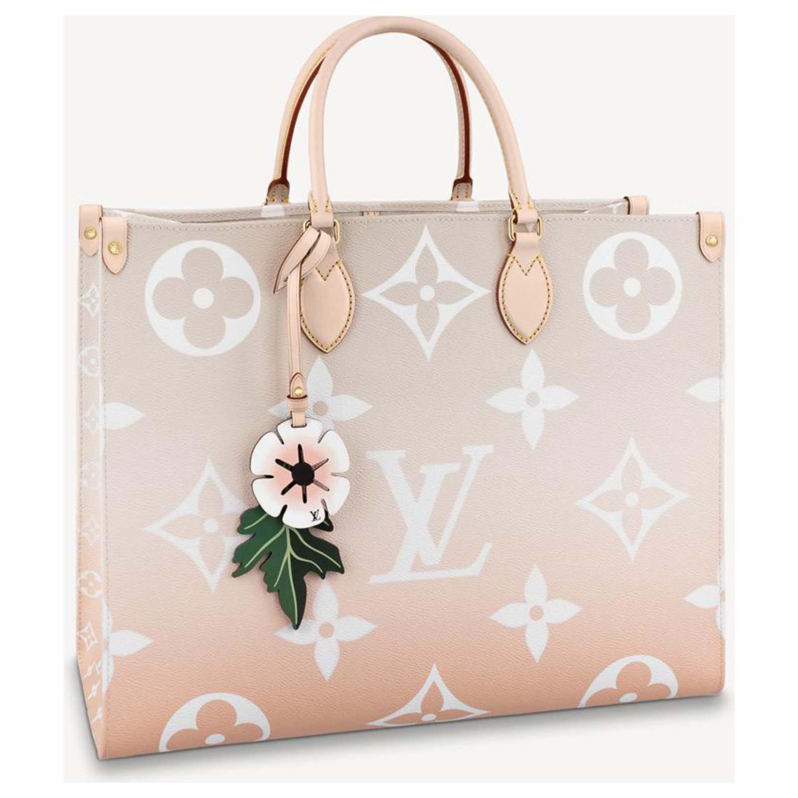 Louis Vuitton Pink Monogram Giant By The Pool Onthego GM Leather Cloth  ref.970130 - Joli Closet