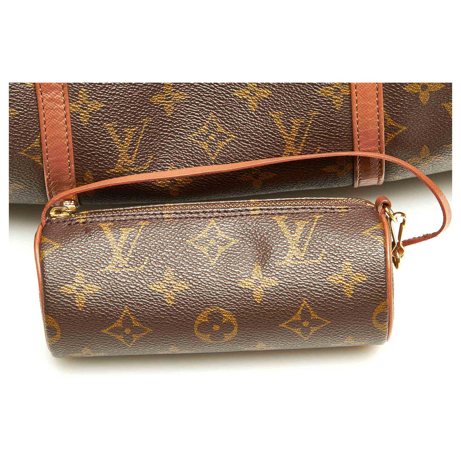 Louis Vuitton Brown Monogram Papillon 30 Leather Cloth ref.426708 - Joli  Closet