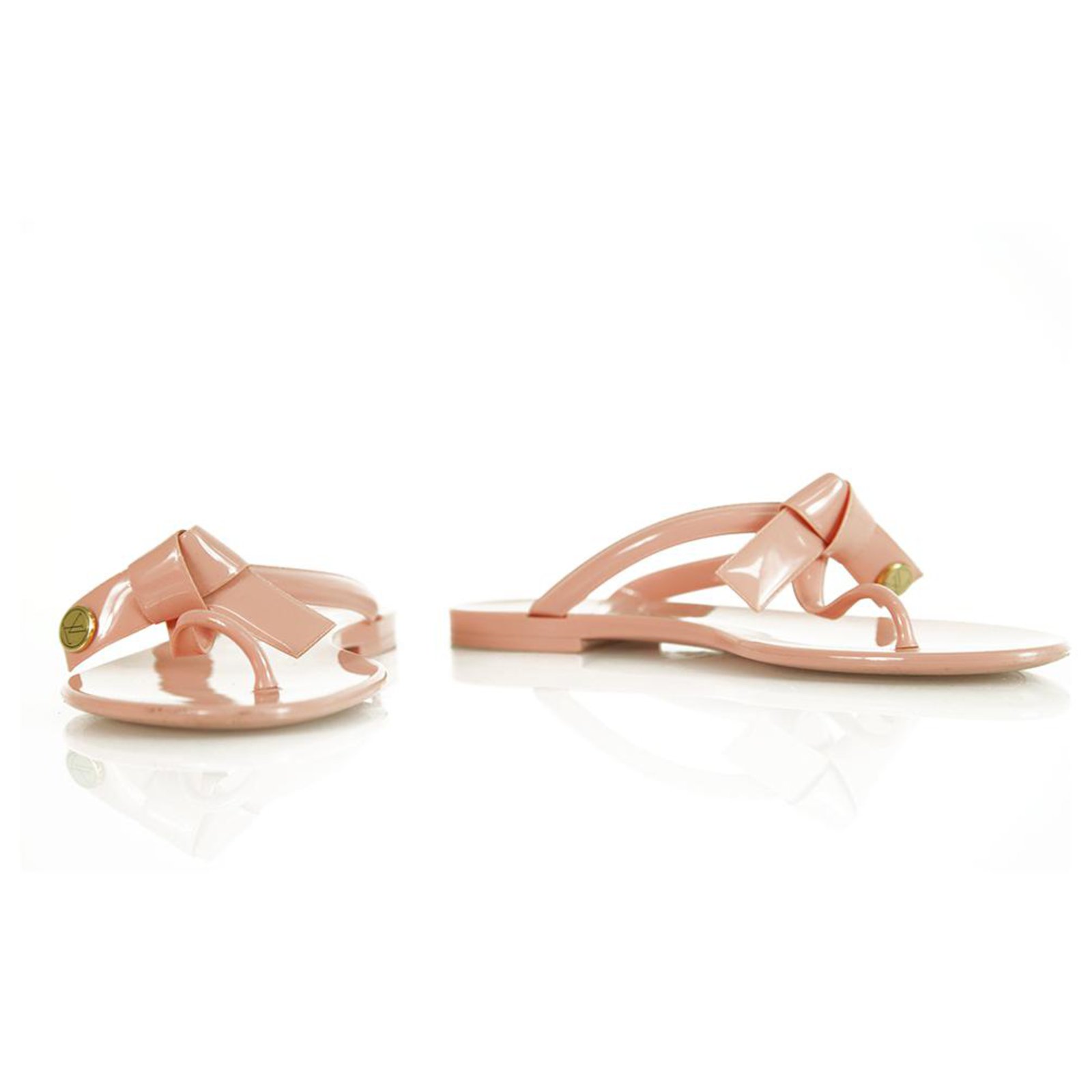 Louis Vuitton 2010s Pink Jelly Seastar Thong Sandals · INTO