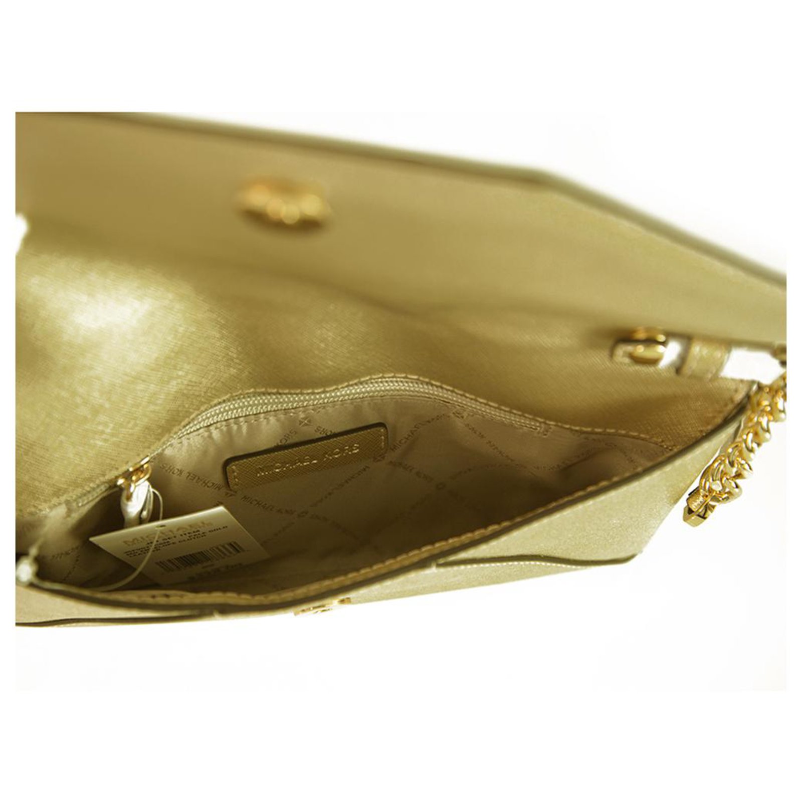Donna Michael Kors Pochette Monogramme in pelle stampa pitone metallizzata  Oro | Borse a tracolla e pochette – Andrea Agresti