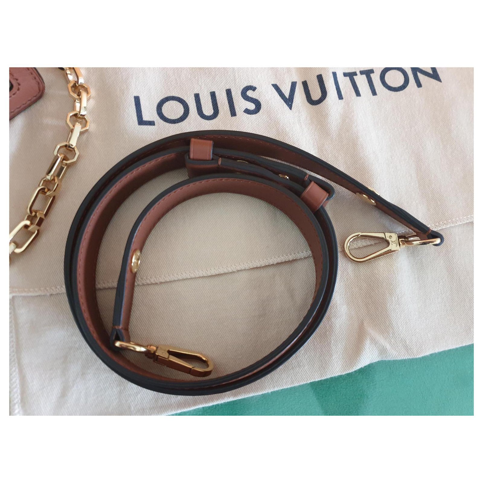 Louis Vuitton Dauphine MM Brown Leather ref.276576 - Joli Closet