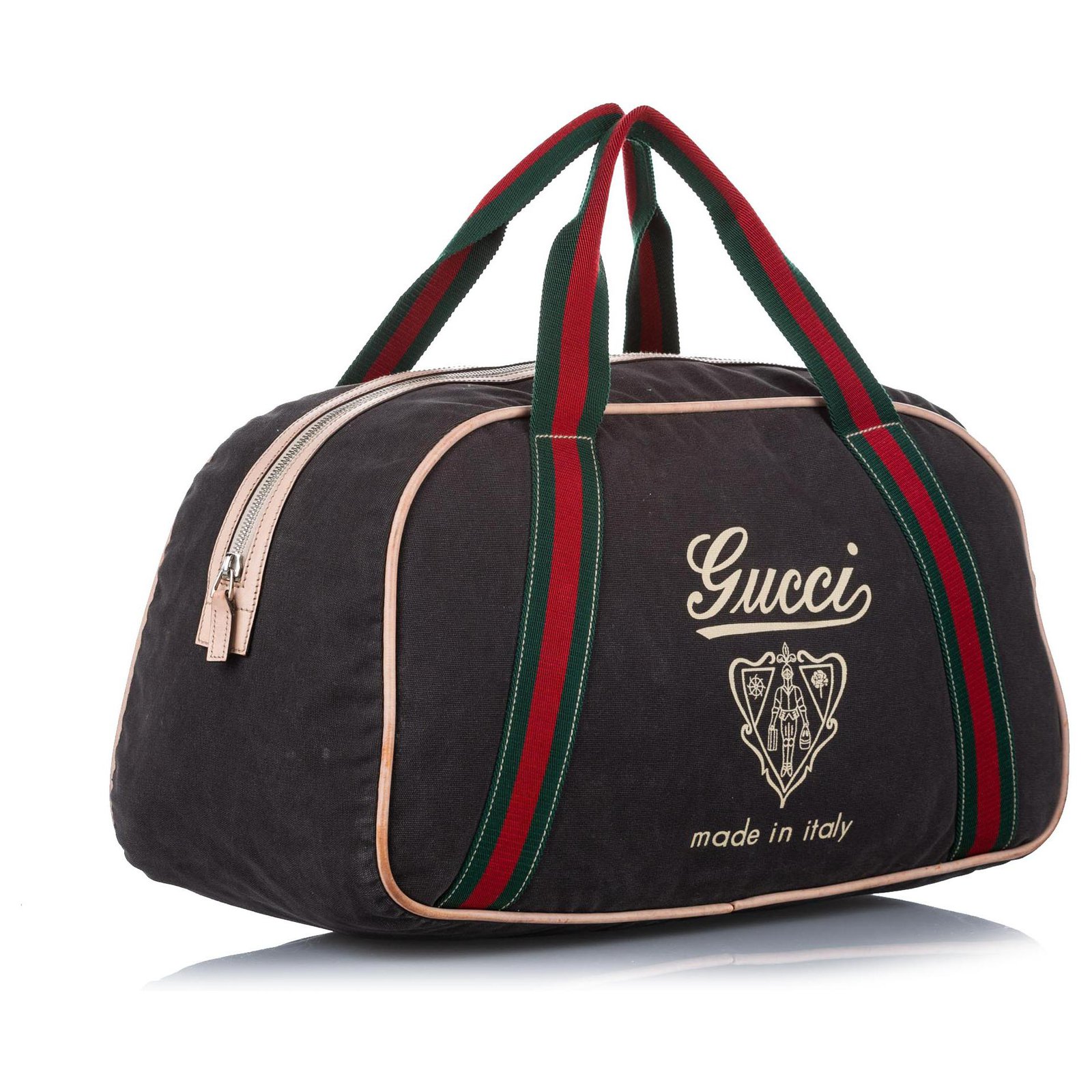 Gucci Black Nylon Logo Duffel Bag Multiple colors Cloth ref.277252 ...