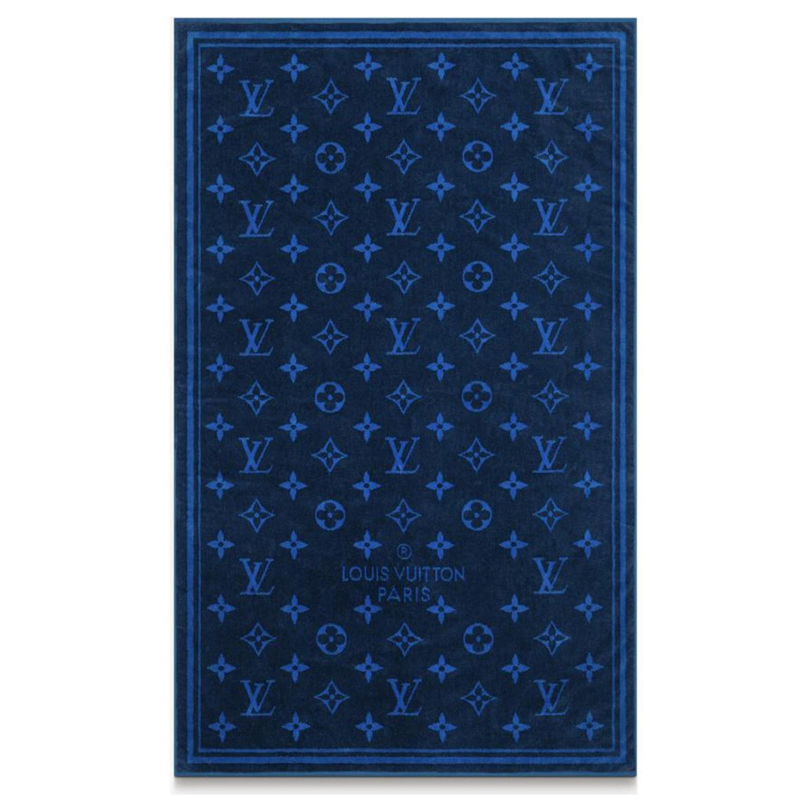 Louis Vuitton LV beach towel new Blue Cotton ref.277780 - Joli Closet