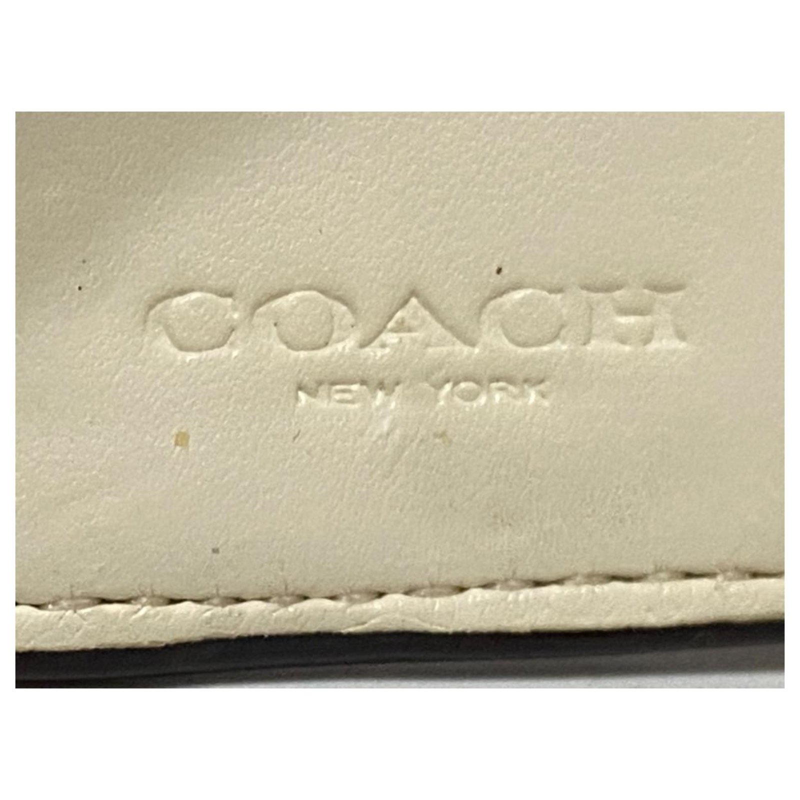 Coach Key case White Cloth ref.277842 - Joli Closet