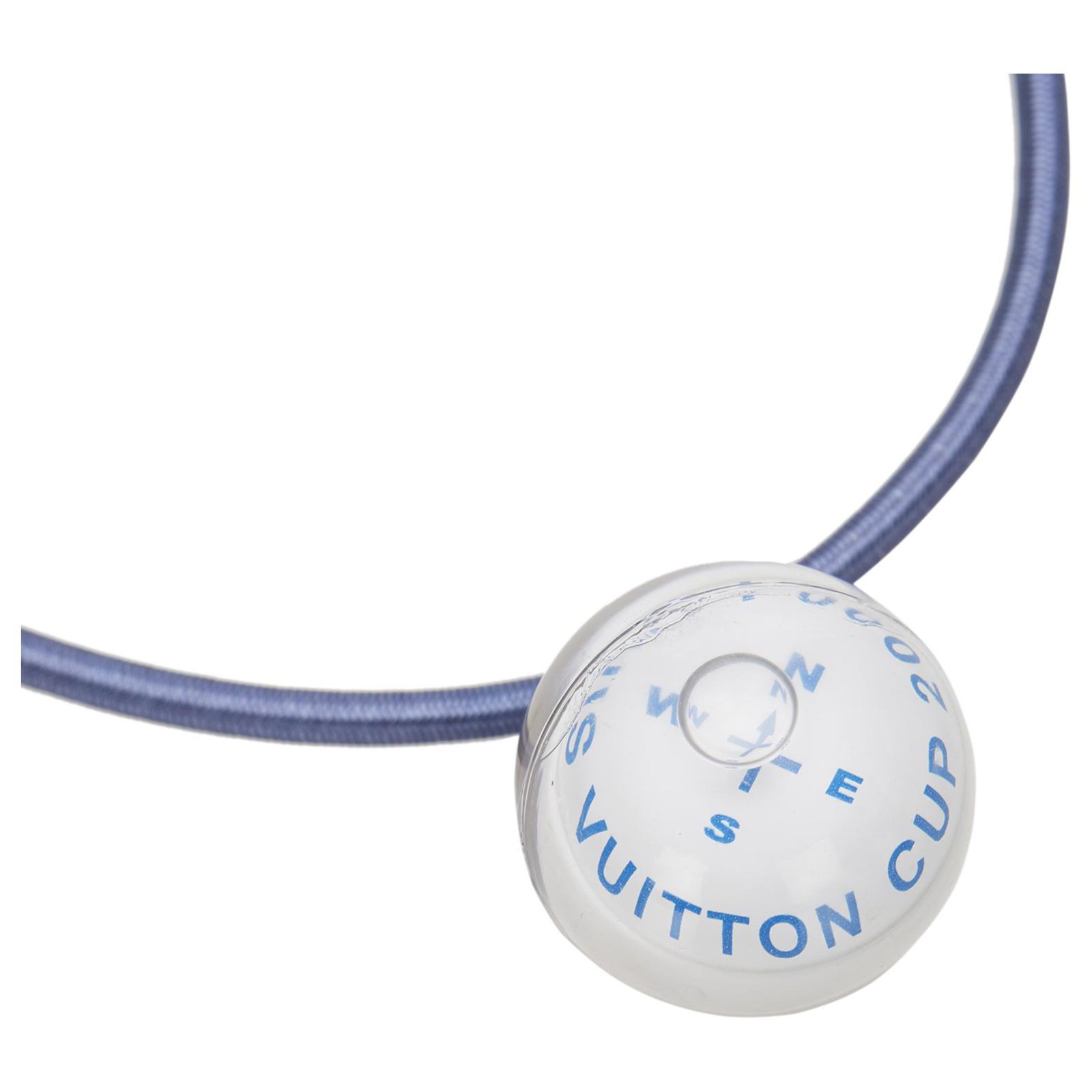 Louis Vuitton White LV Cup 2000 Compass Necklace Blue Dark blue Plastic  Cloth ref.338043 - Joli Closet