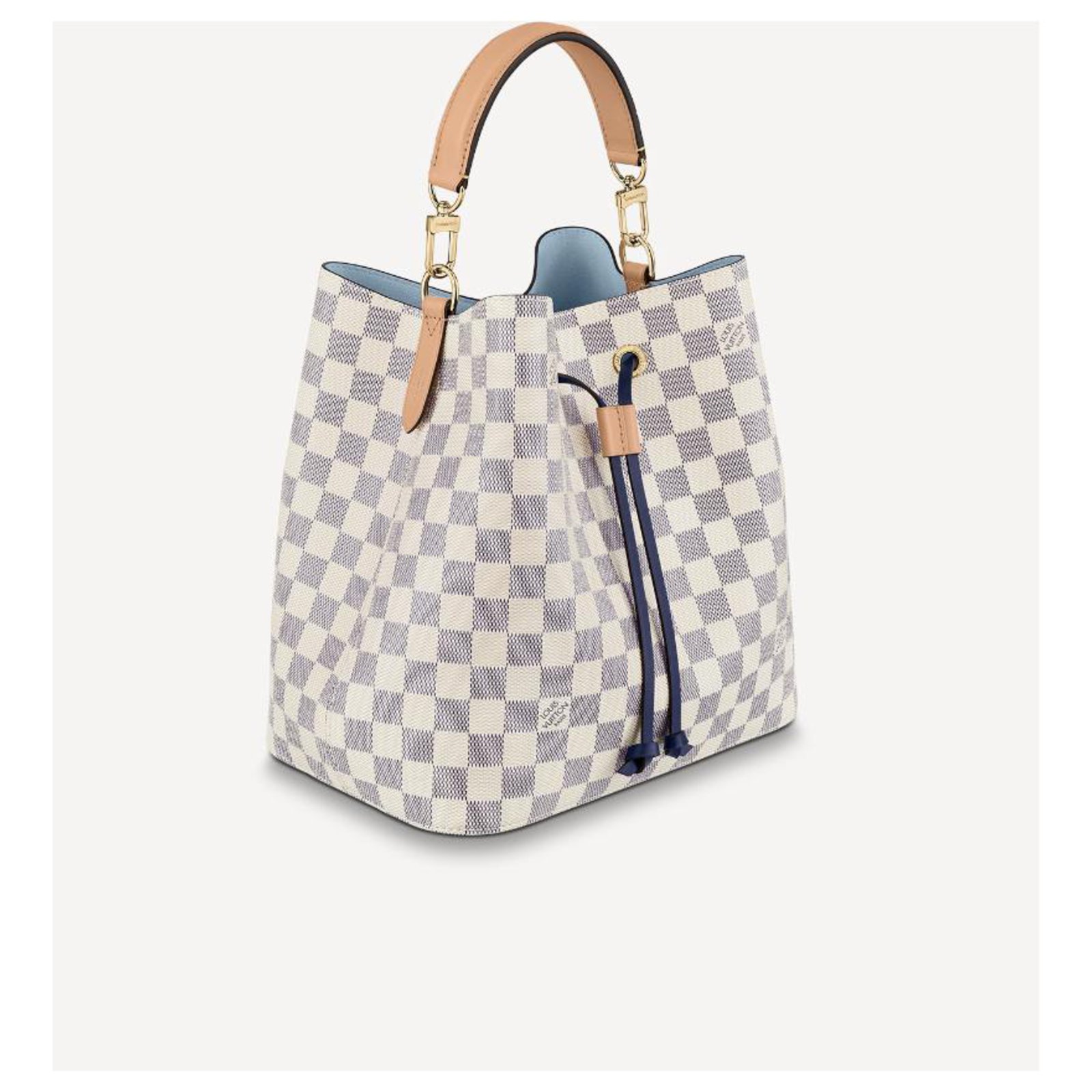Louis Vuitton LV croisette bag in damier azur new Beige Cloth ref