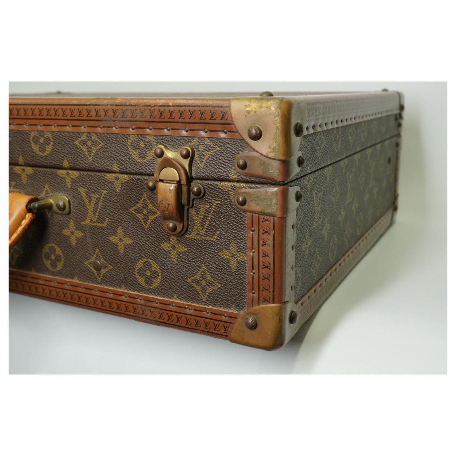 Louis Vuitton Lous Vuitton Monogram Bisten 50 Hard case Brown Leather  ref.278794 - Joli Closet