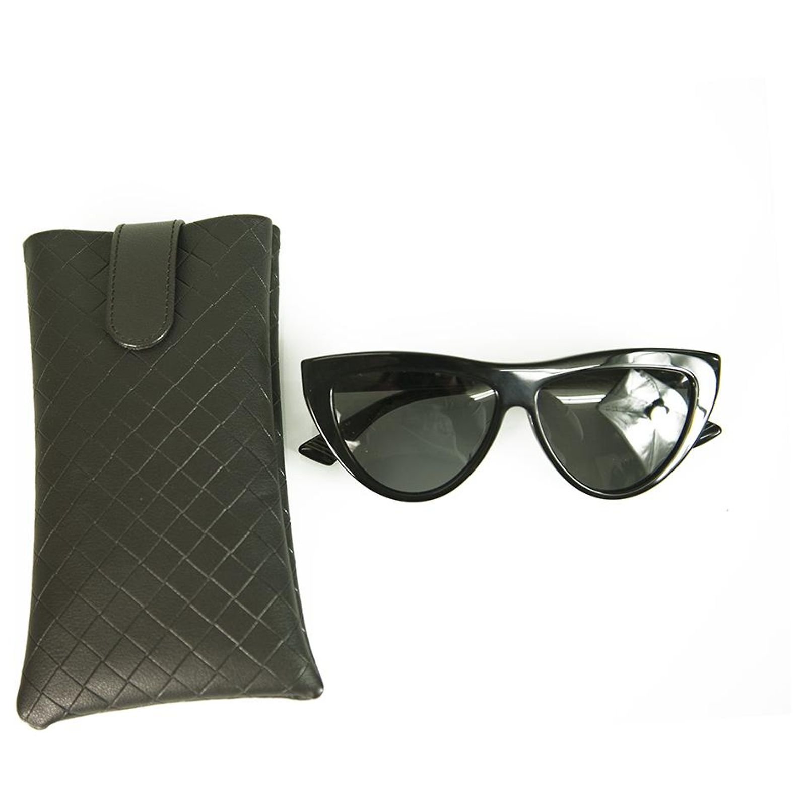 Bottega Veneta Cateye Sunglasses BV1018S 001 Black 57MM 1018 