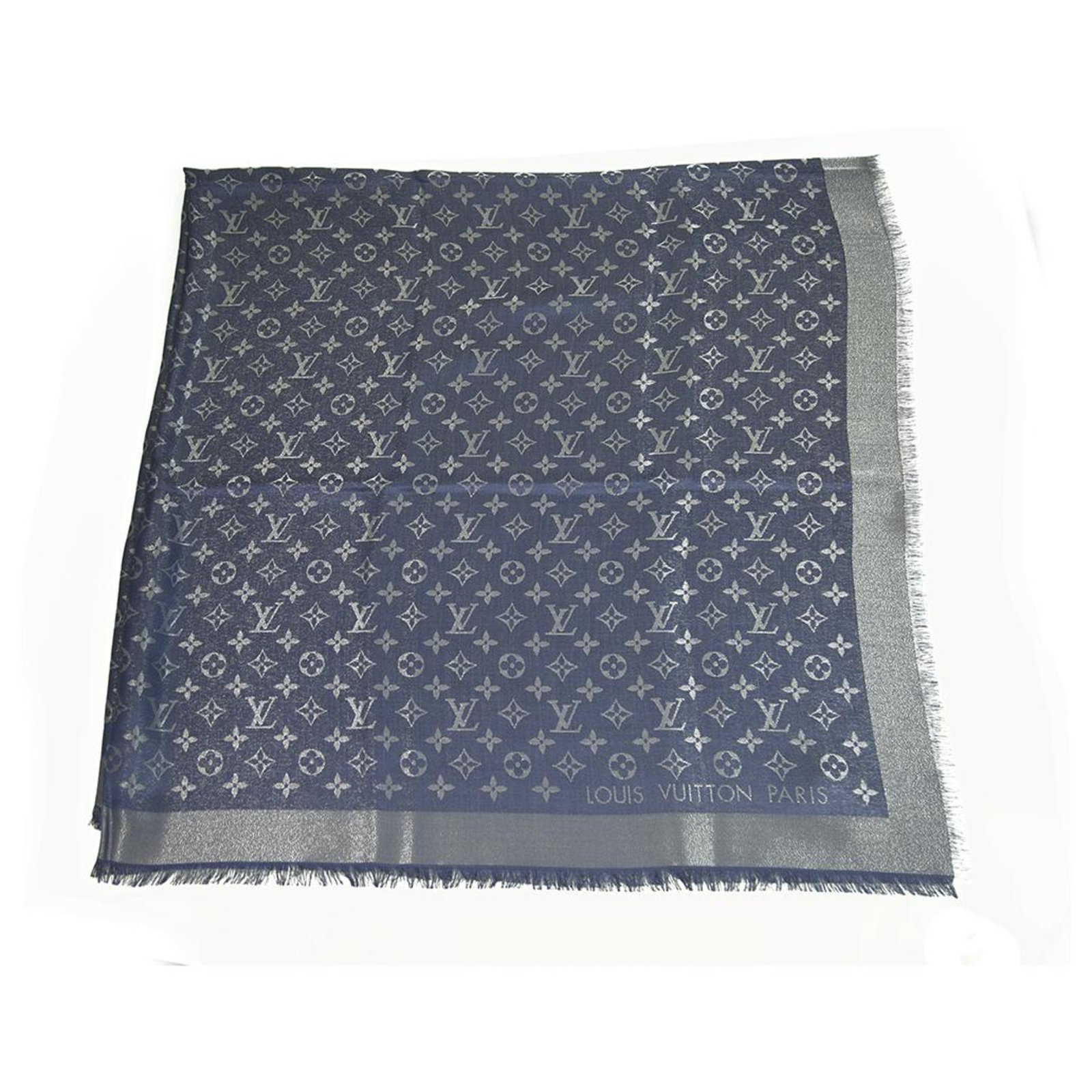 Monogram Shine Shawl in Blue - Accessories M73658