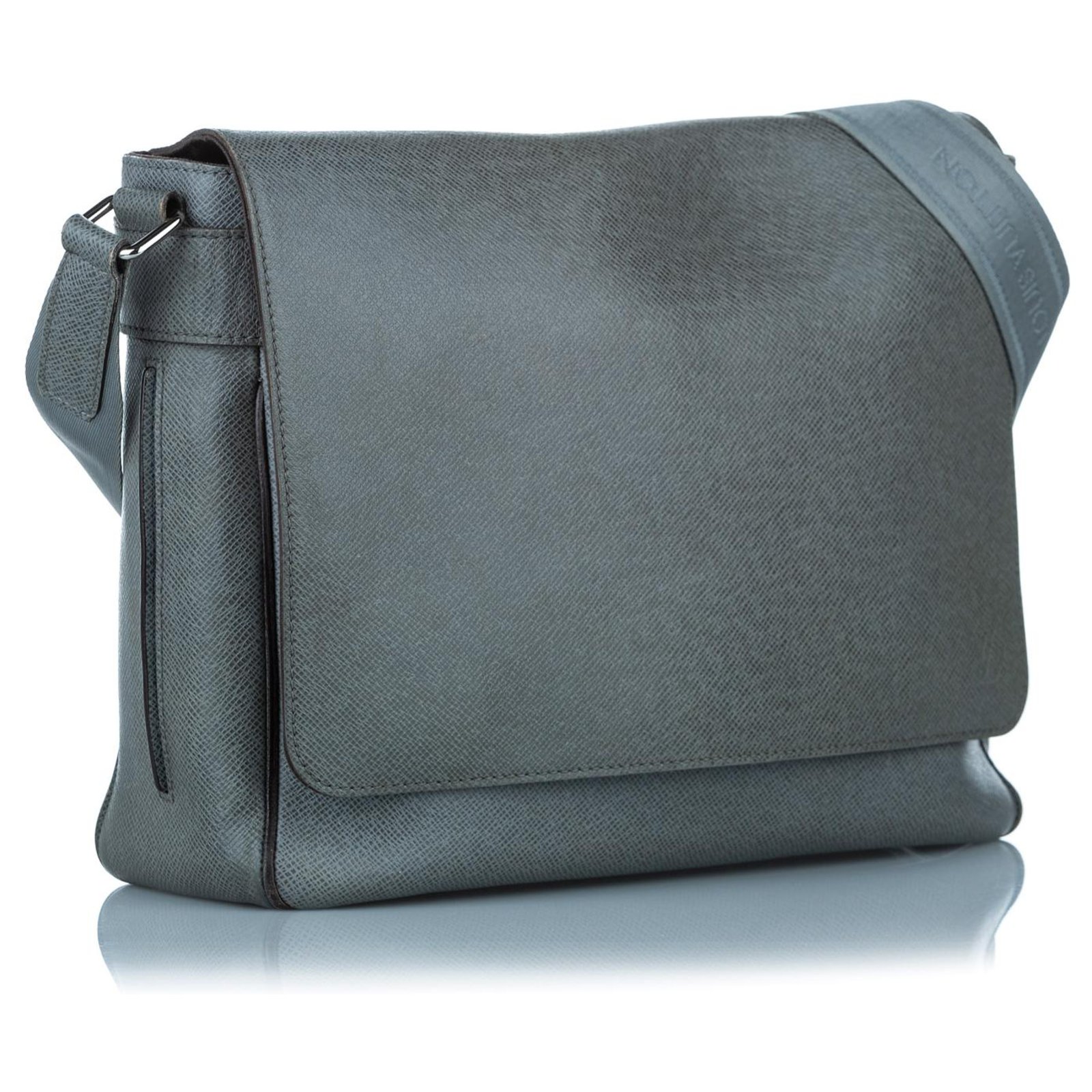 Louis Vuitton Grey Taiga Leather Roman MM Bag - ShopStyle