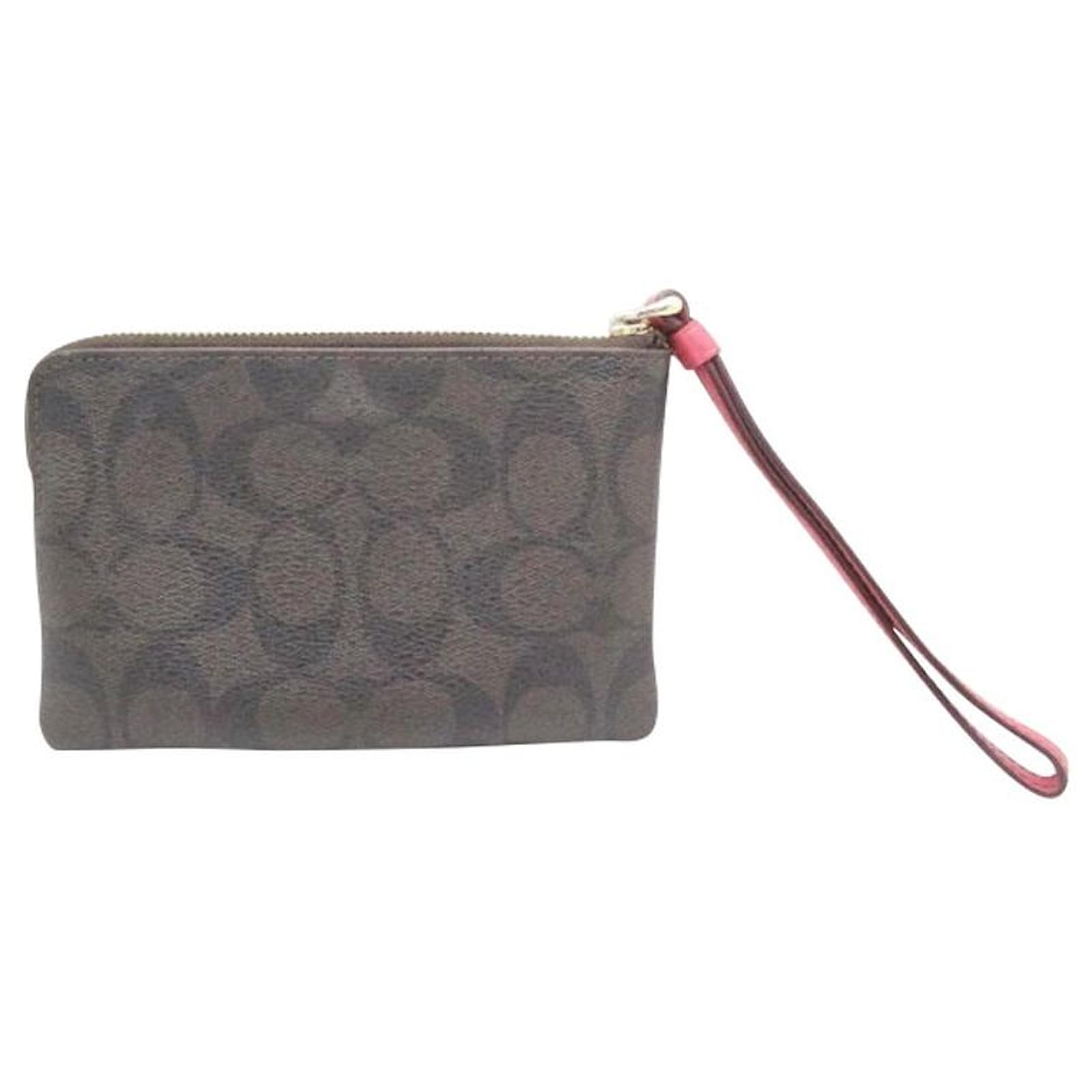 Coach Clutch bag Black Leather ref.281648 Joli Closet