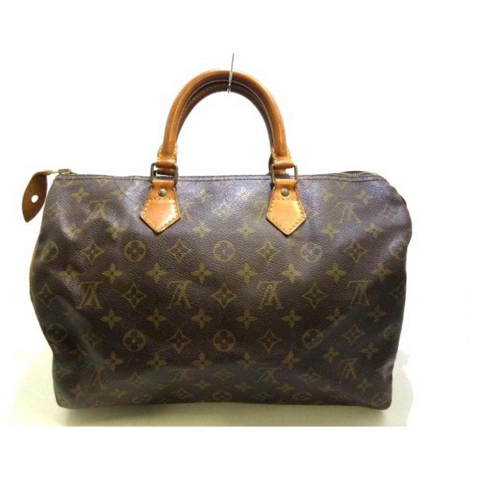 Louis Vuitton Speedy 35 Beige Cloth ref.281790 - Joli Closet