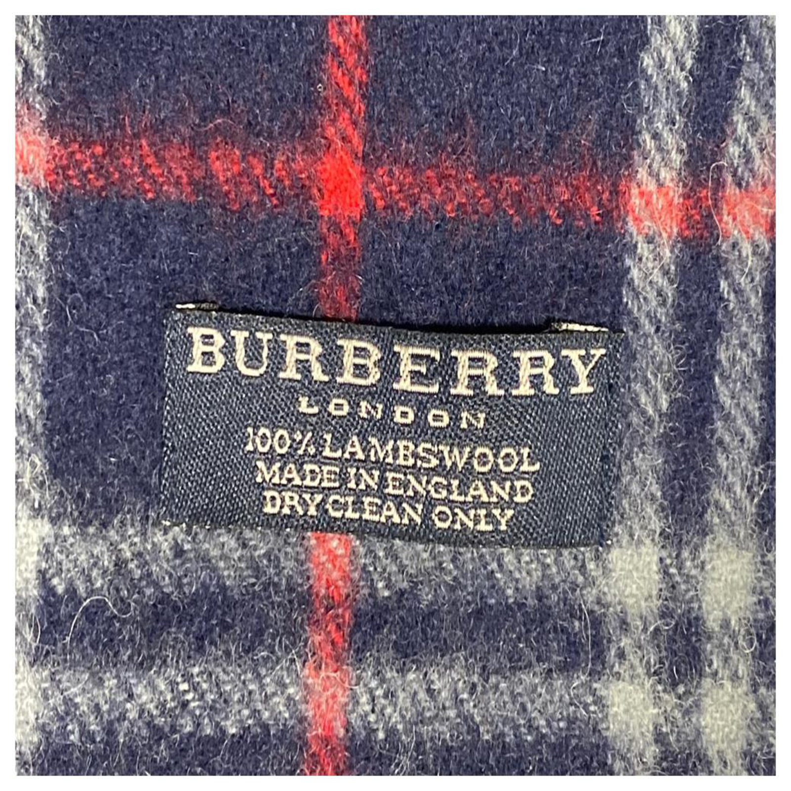 Burberry scarf Navy blue Wool  - Joli Closet