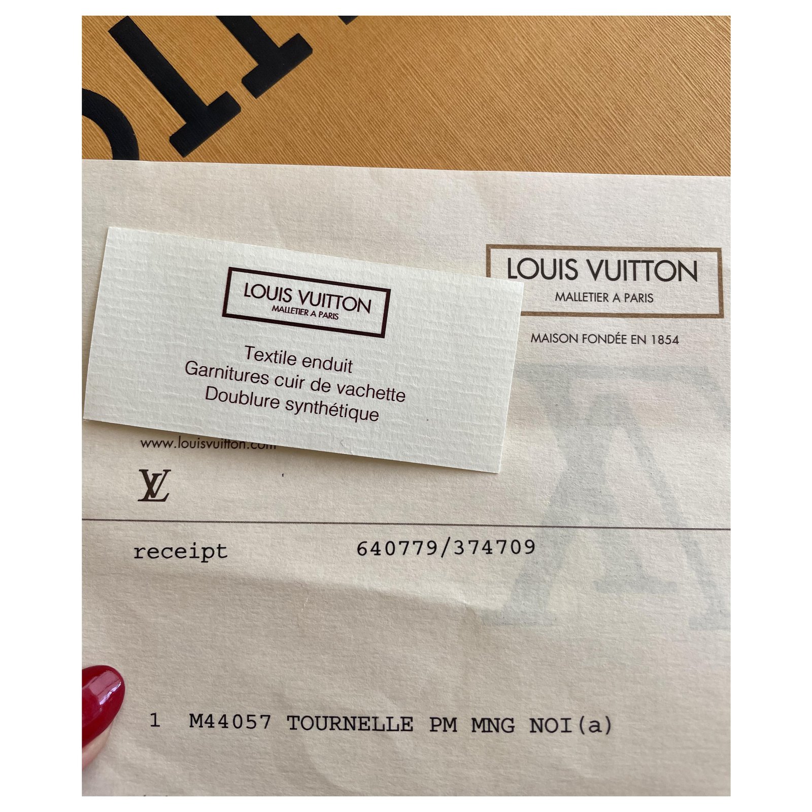 Louis Vuitton Tournelle PM Monogram Noir Brown Cloth ref.282276