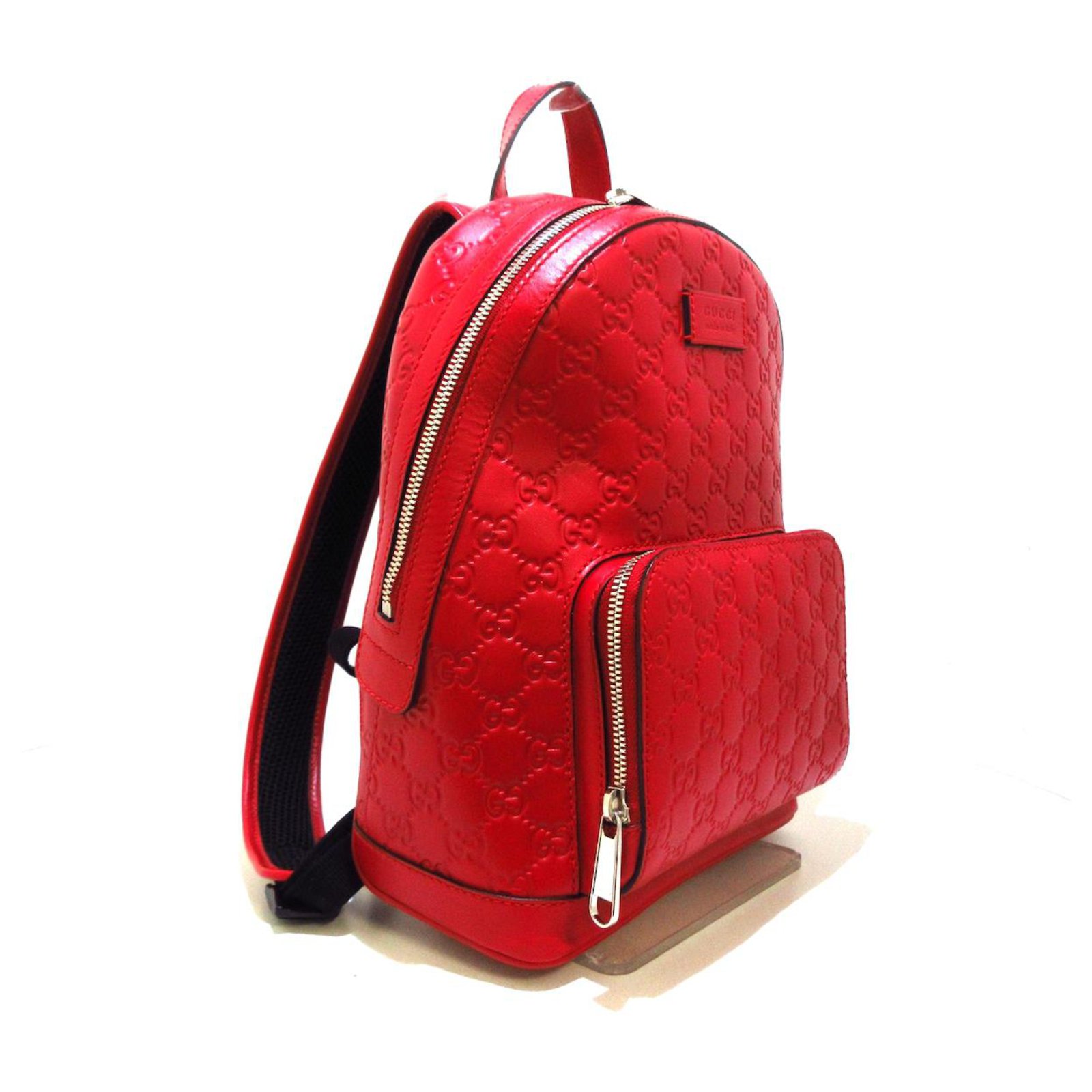 Gucci Unisex Red Nylon Backpack Travel Bag 510336 6523–