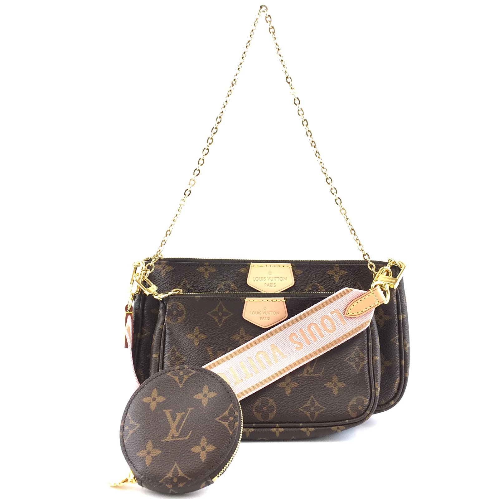 Louis Vuitton Multi Pochette Accessoires Monogram Rose Clair De 5018