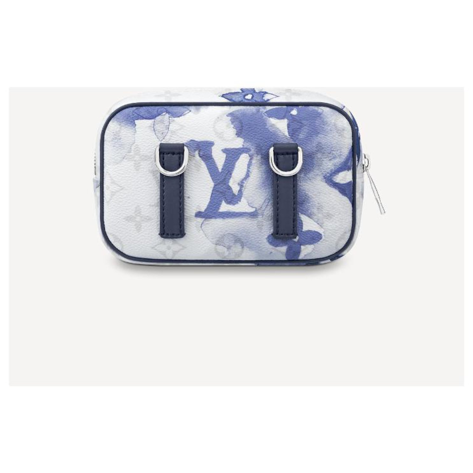 ouis Vuitton Blue Monogram Watercolor Crossbody Phone Case Ltd