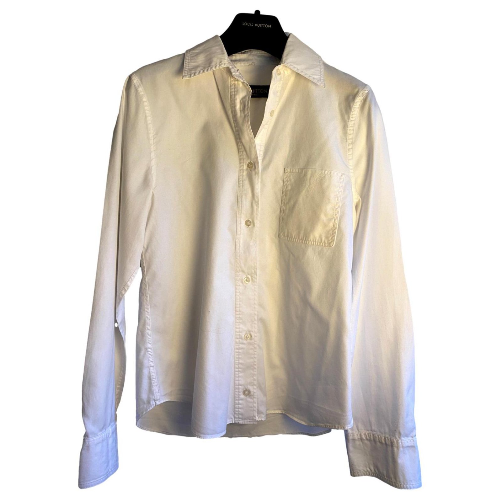 Louis Vuitton Slightly oversized shirt White Cotton ref.284238 - Joli ...