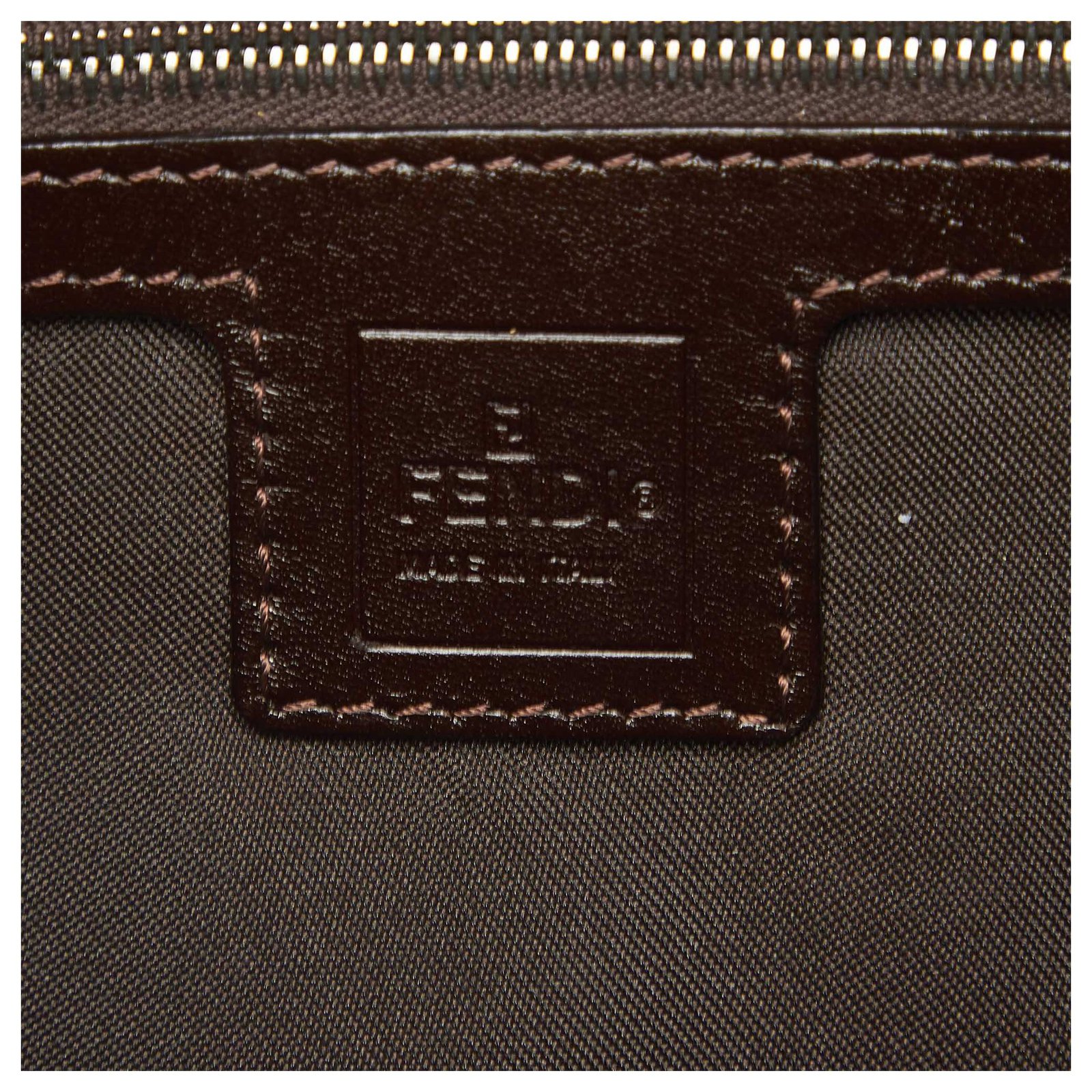 Fendi Brown Zucca Canvas Handbag Multiple colors Leather Cloth Pony-style  calfskin Cloth ref.332423 - Joli Closet