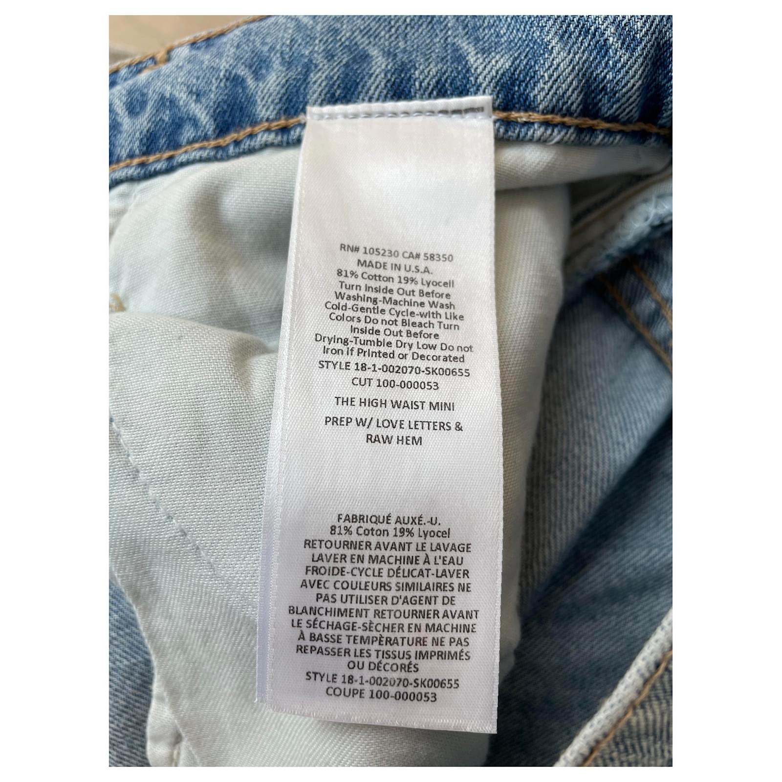 Current Elliott Skirts Blue Cotton ref 