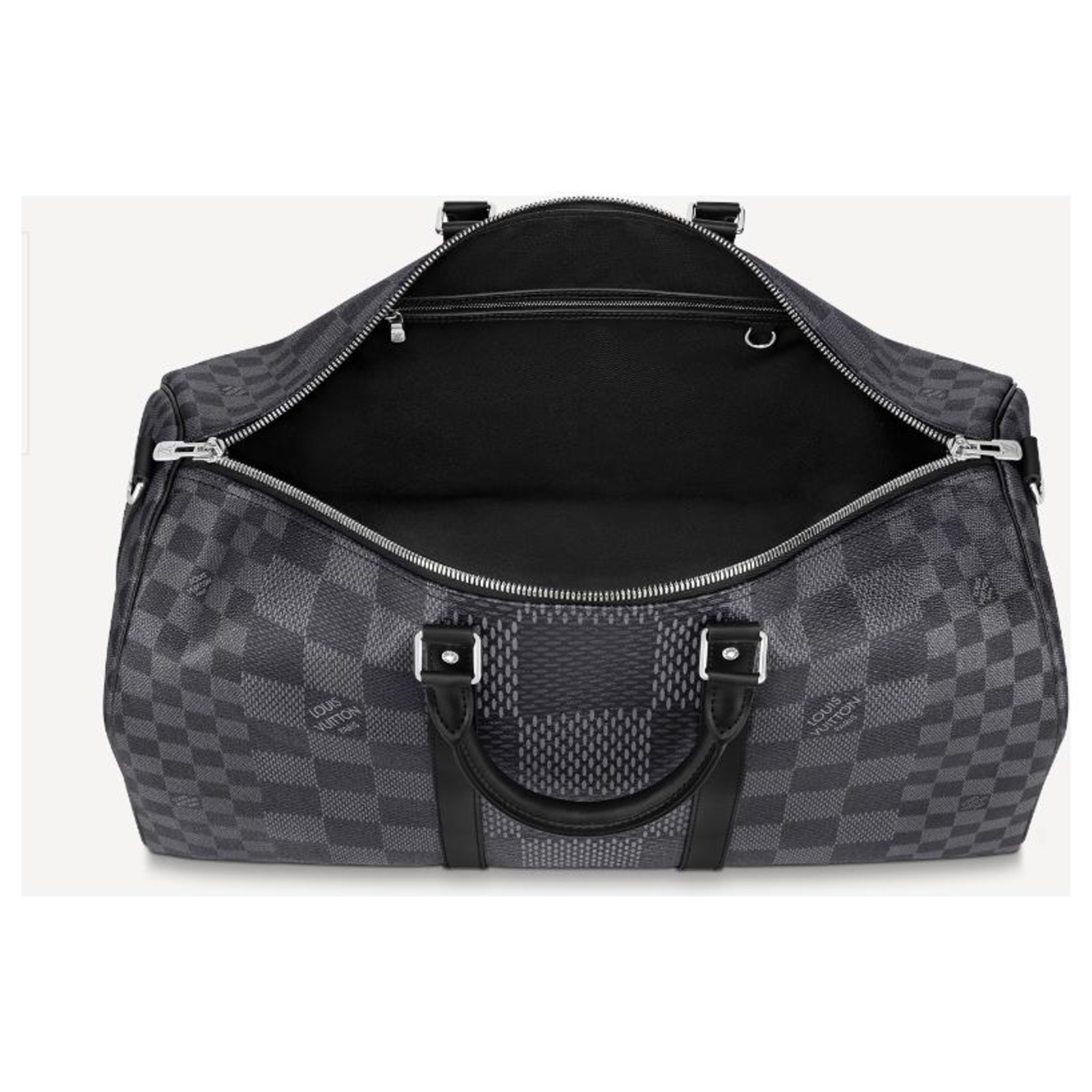 Louis Vuitton Keepall 50 Black Leather ref.884479 - Joli Closet