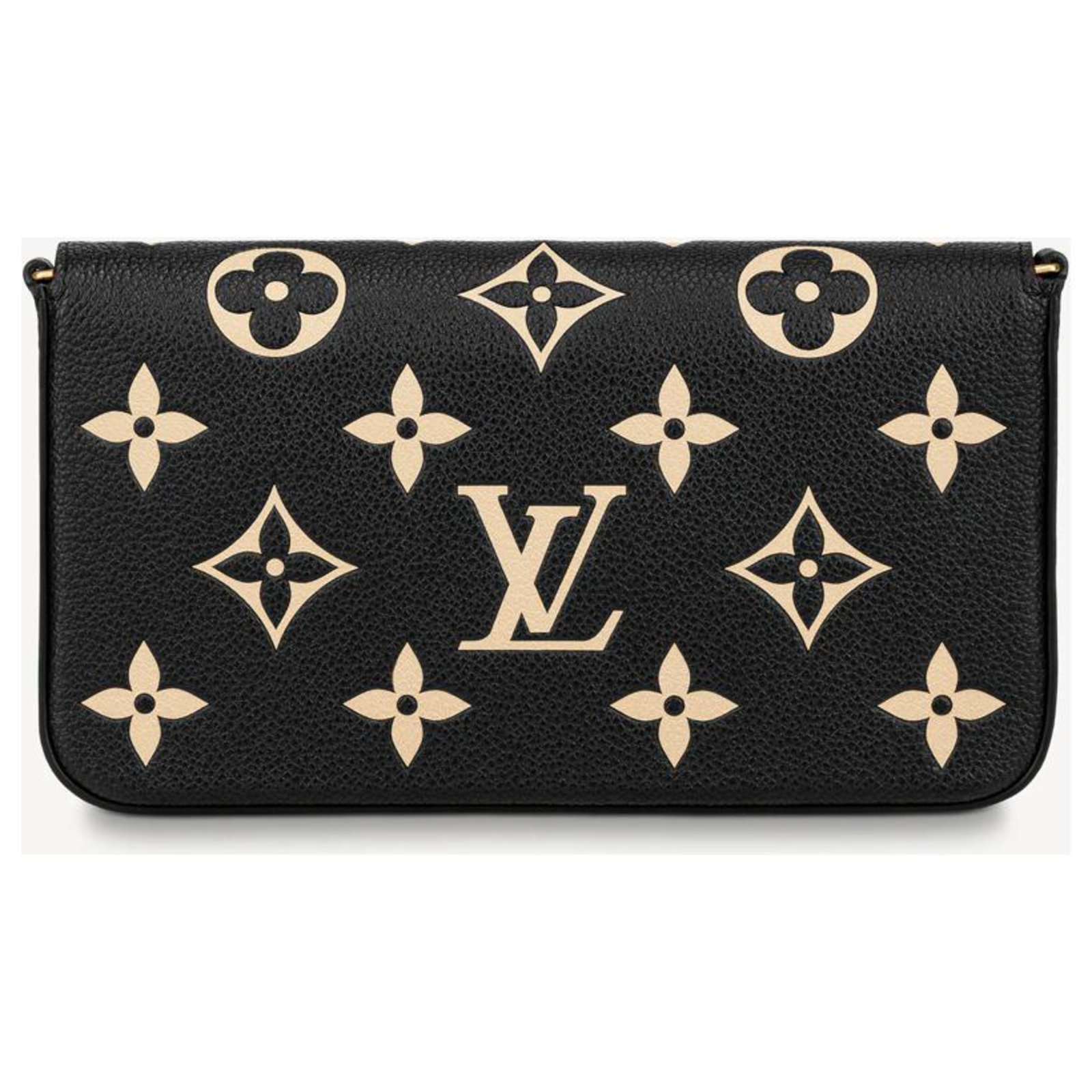 Louis Vuitton Pochette monogram empreinte Felicie Cuir Noir ref.102003 -  Joli Closet