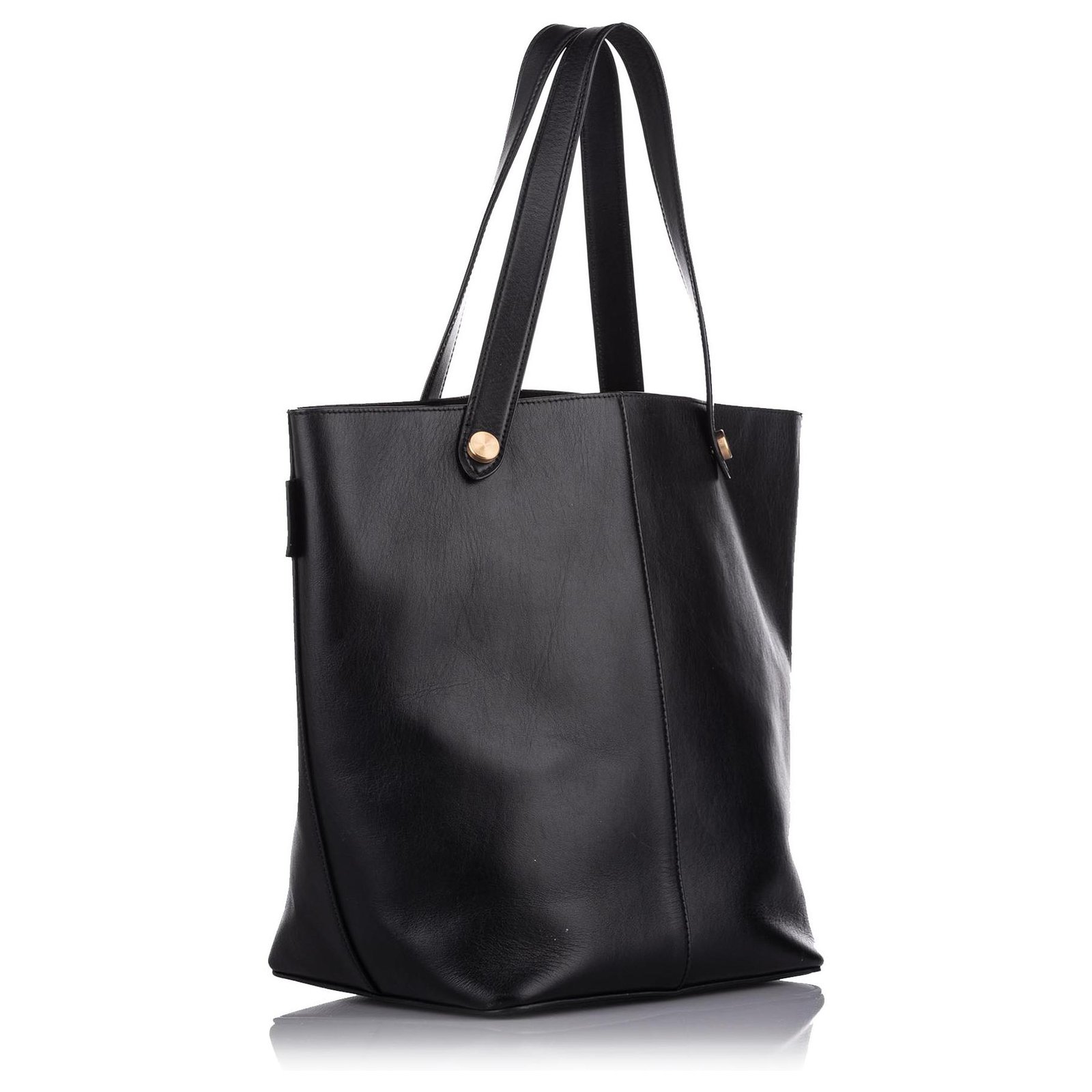 Mulberry Black Leather Tote Bag Pony-style calfskin ref.285737 - Joli ...